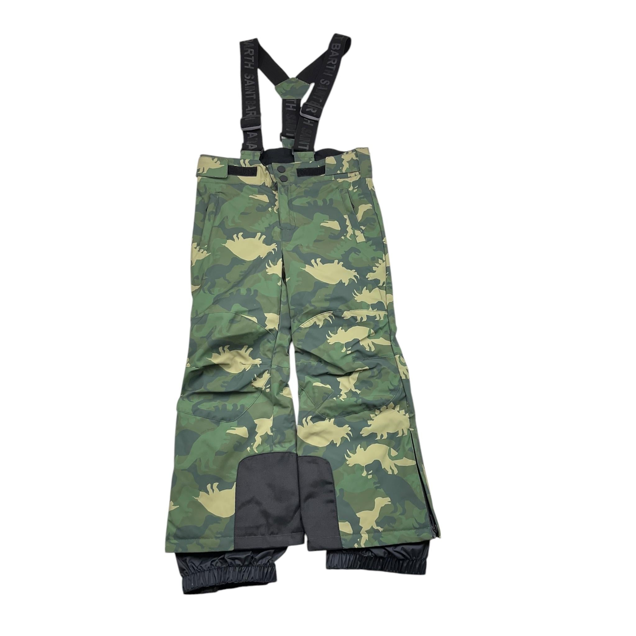 SAINT BARTH salopette da neve bicolore con fantasia militare Verde per Bambina OYM0001 VERDE SAINT BARTH