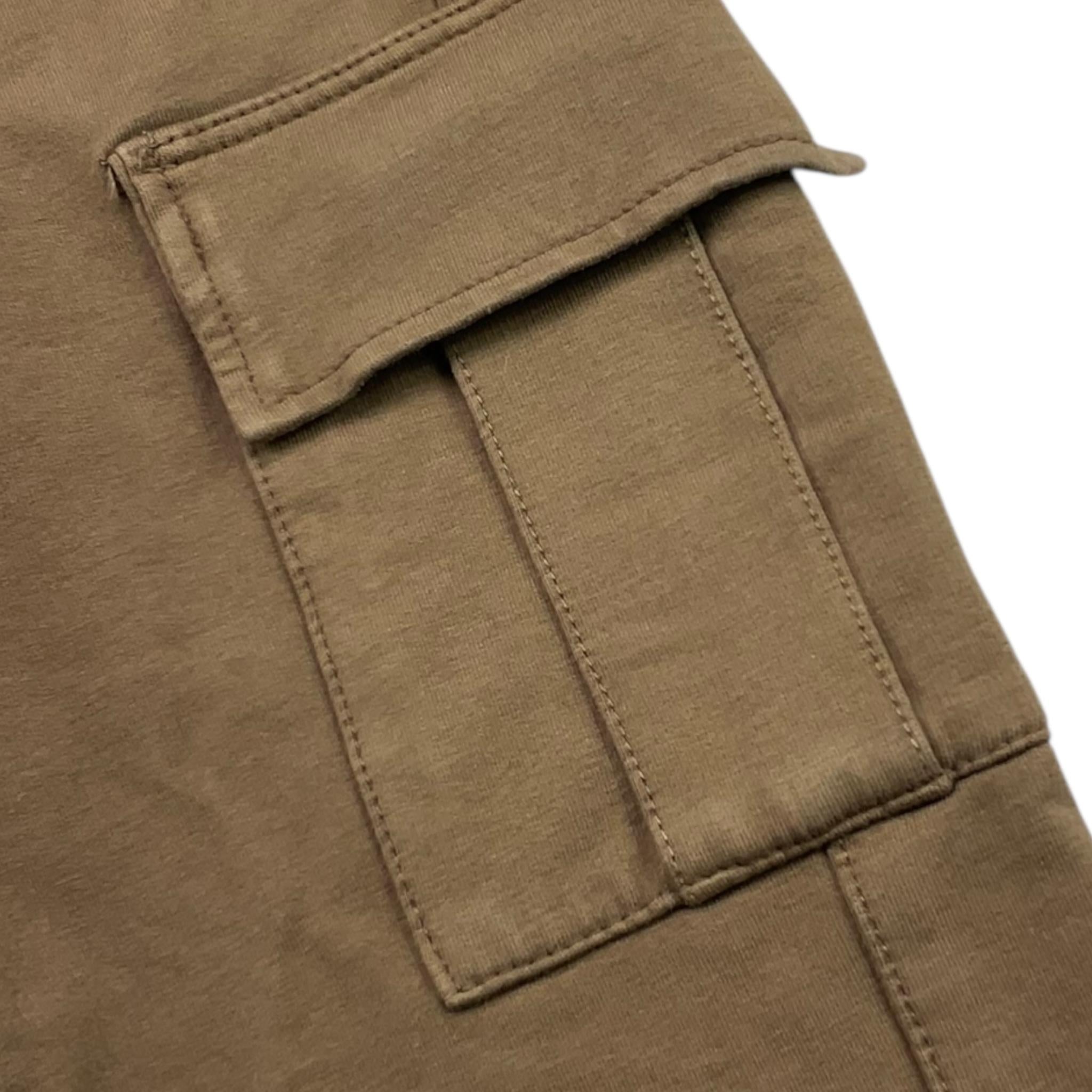 PAOLO PECORA pantalone tinta unita con elastico in vita Fango per Bambino PP3852 FANGO PAOLO PECORA