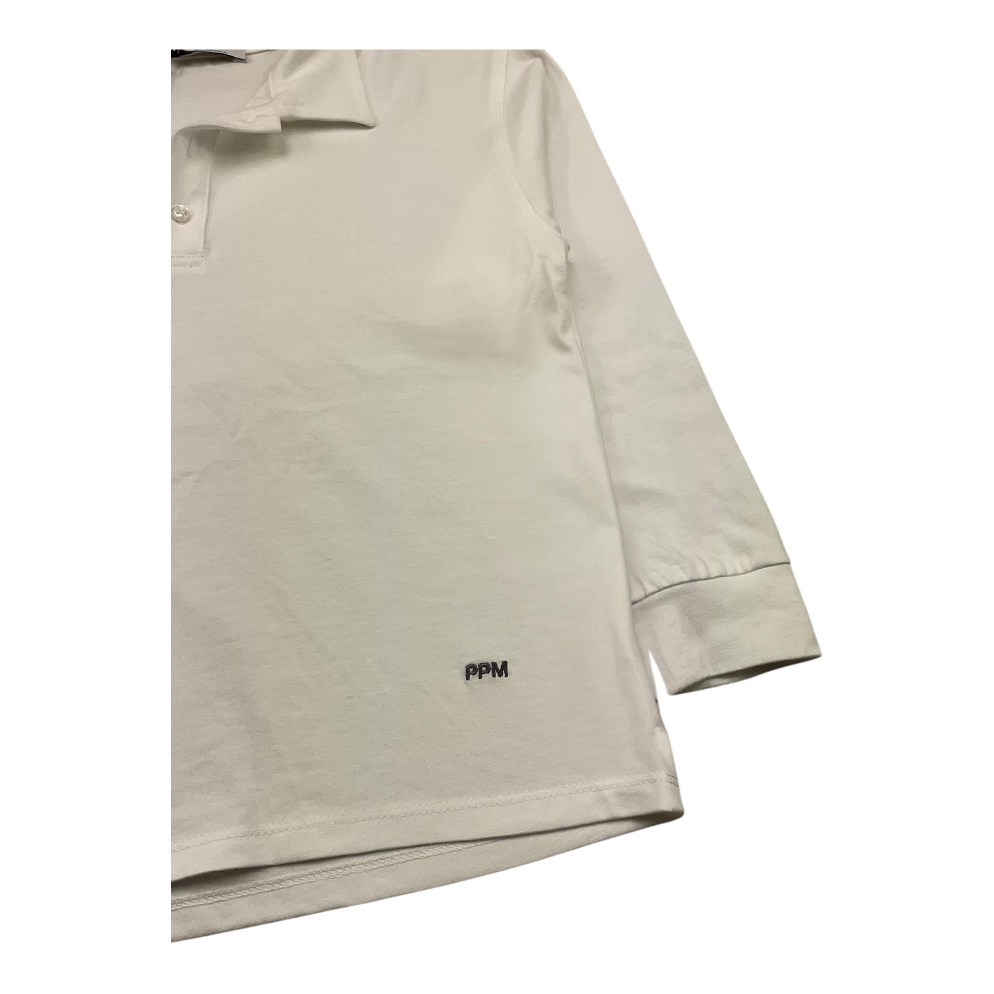 PAOLO PECORA polo manica lunga tinta unita Bianco per Bambino PP4125 BIANCO PAOLO PECORA