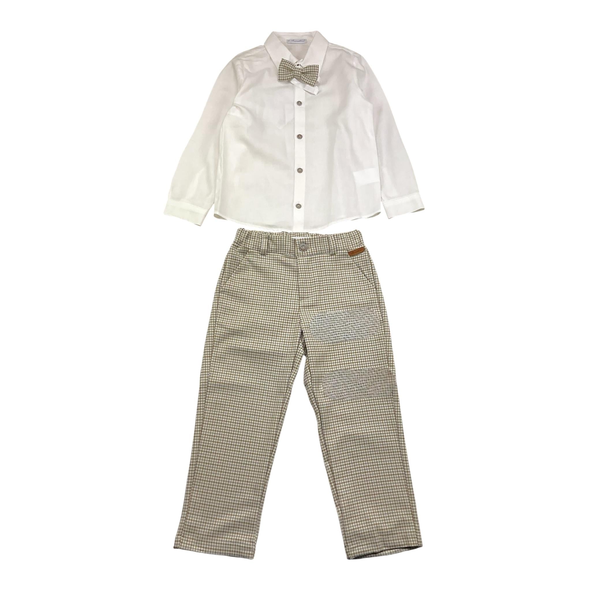 BARCELLINO completo 3pz camicia-pantalone-papillons Bianco per Bambino 105605LJ BIANCO BARCELLINO