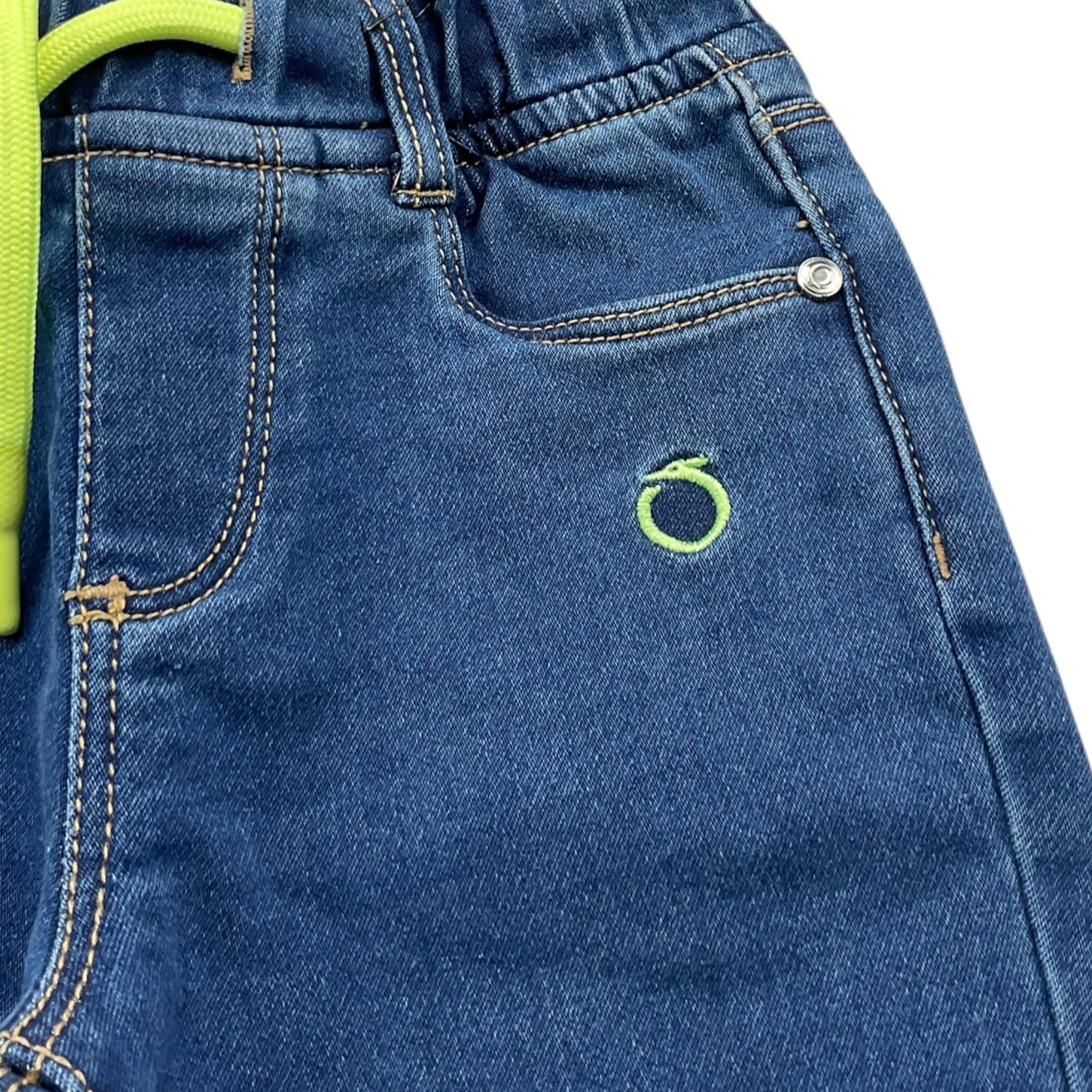 TRUSSARDI jeans tinta unita con elastico in vita Blu per Bambino TIA24028PA BLU TRUSSARDI