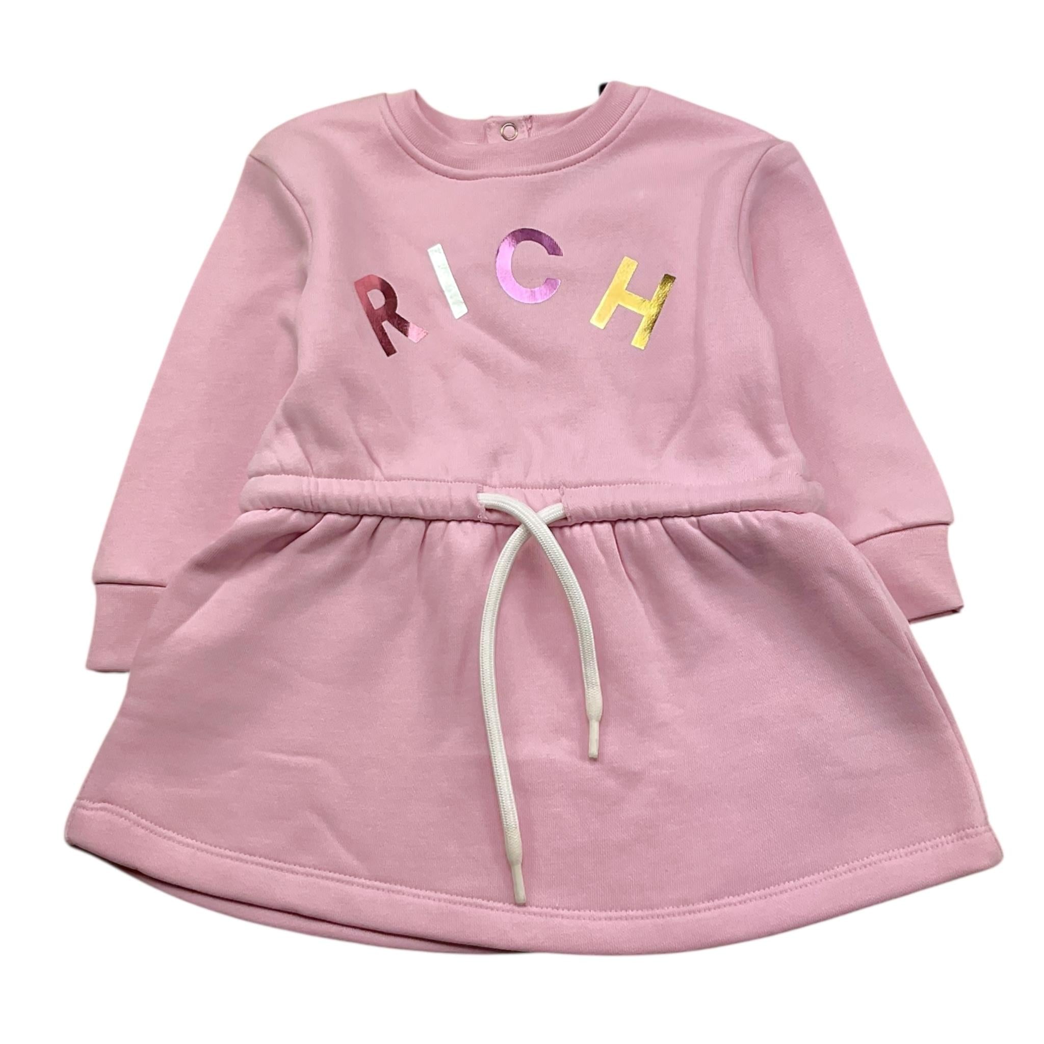 JOHN RICHMOND abito tinta unita girocollo Rosa per Neonata RIA24055VEX ROSA JOHN RICHMOND