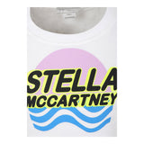 STELLA McCARTNEY felpa chiusa girocollo tinta unita con stampa in contrasto Bianco per Bambina TU4C90 BIANCO STELLA McCARTNEY