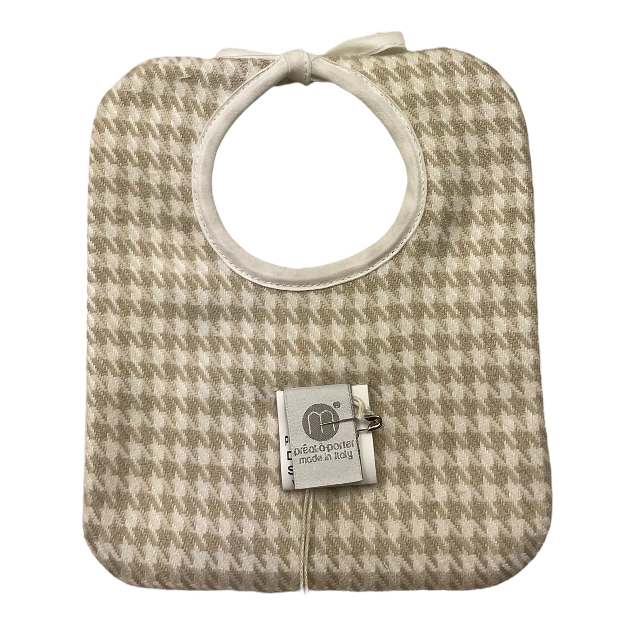 MARLU' bavetta tinta unita con stampa  Bianco per Neonato IB58BAVM BIANCO MARLU'