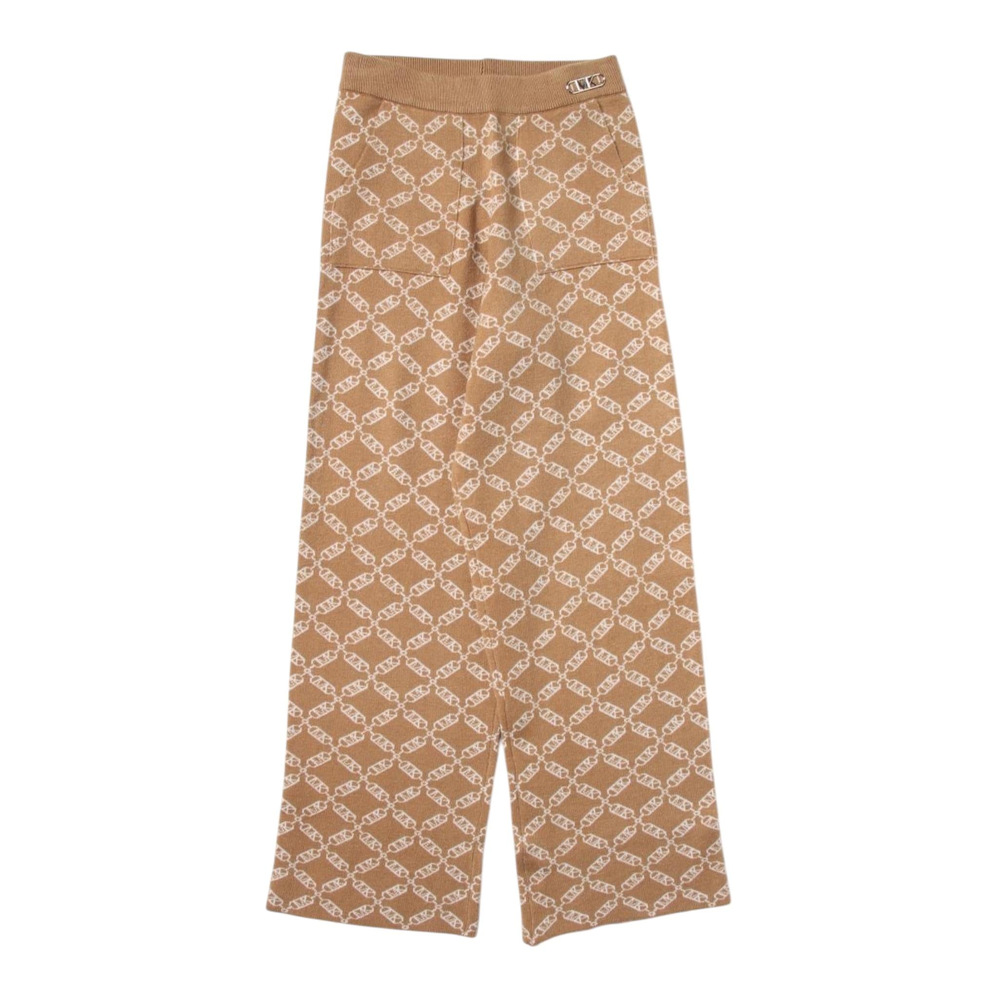 MICHAEL KORS pantalone tinta unita logato Beige per Bambina R14163 BEIGE MICHAEL KORS