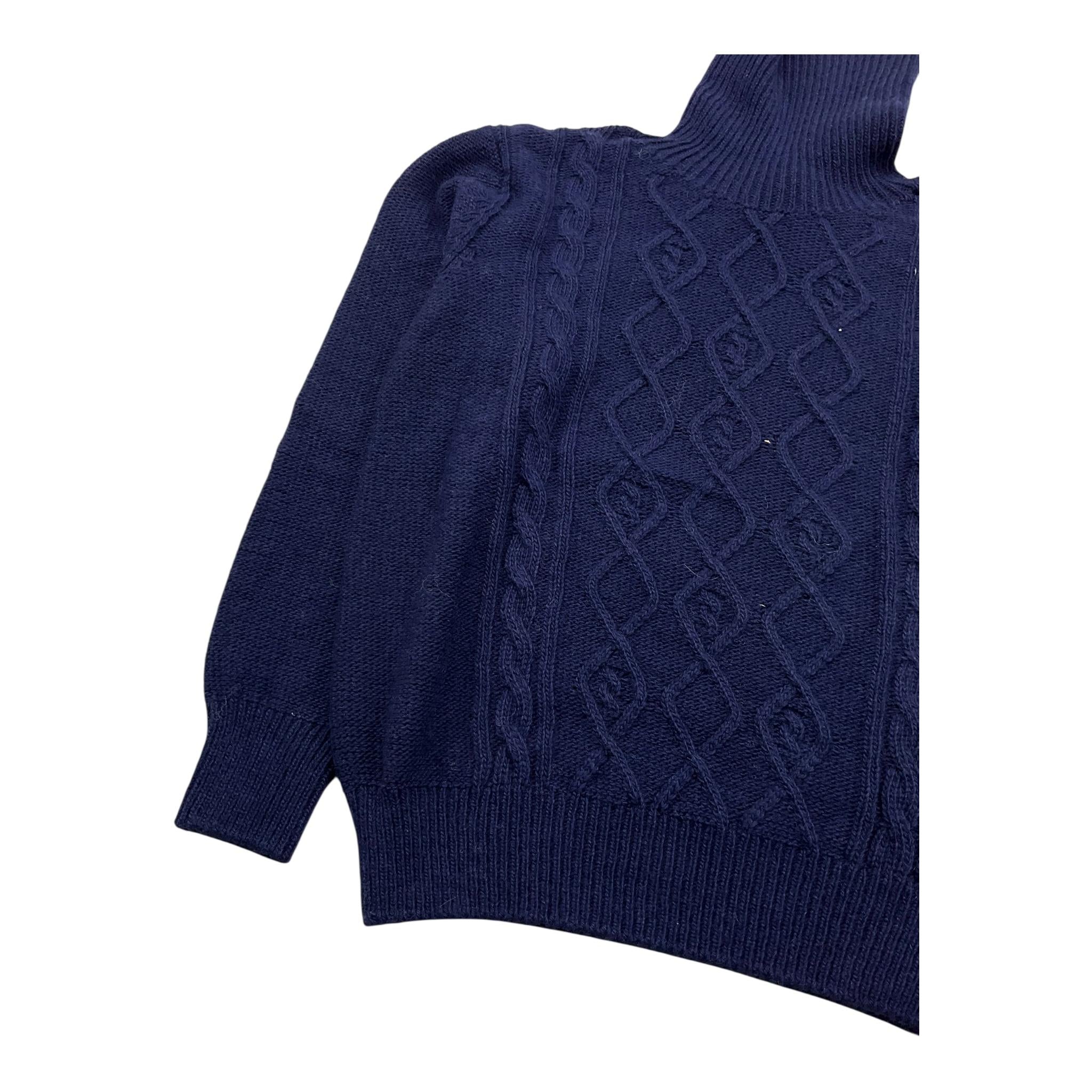 OFFICINA MILANESE maglia tinta unita collo alto Blu per Bambino 34NK664 BLU OFFICINA MILANESE