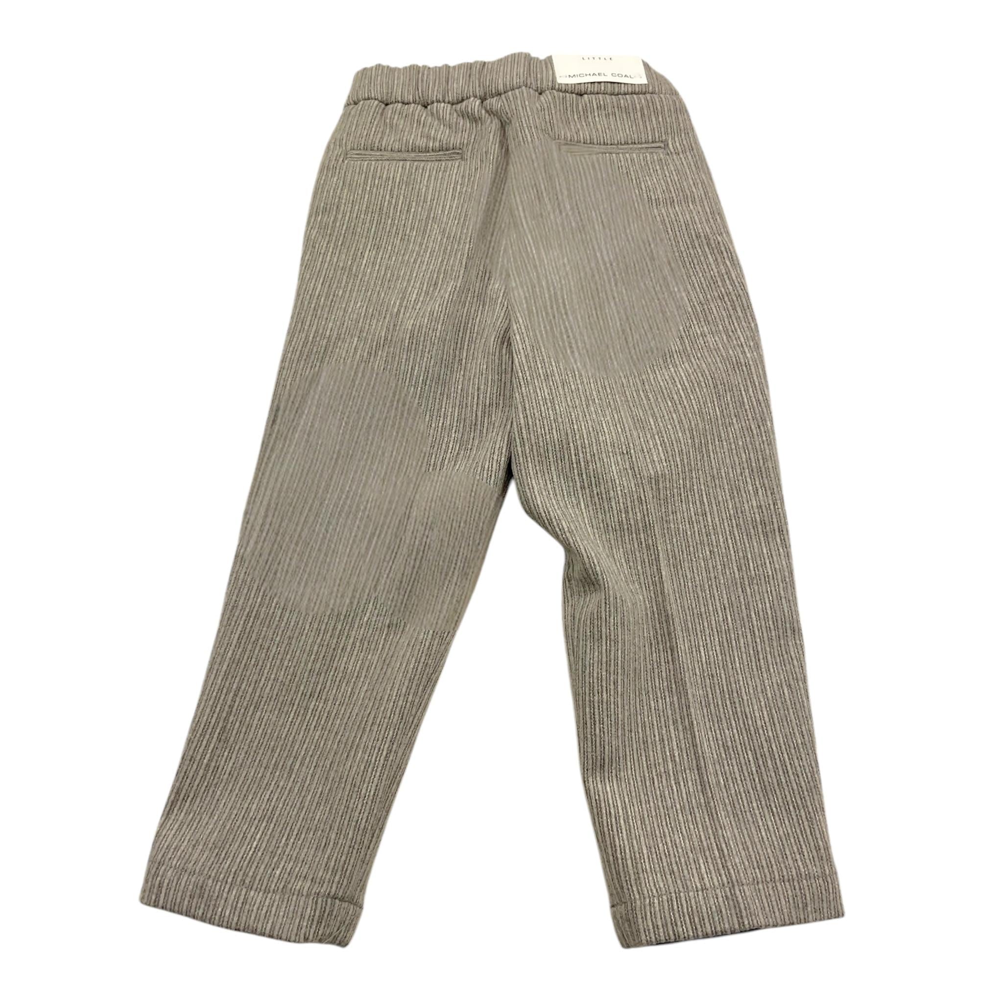 MICHAEL COAL pantalone tinta unita con fantasia a righe Grigio per Bambino LITADA3124F24 GRIGIO MICHAEL COAL