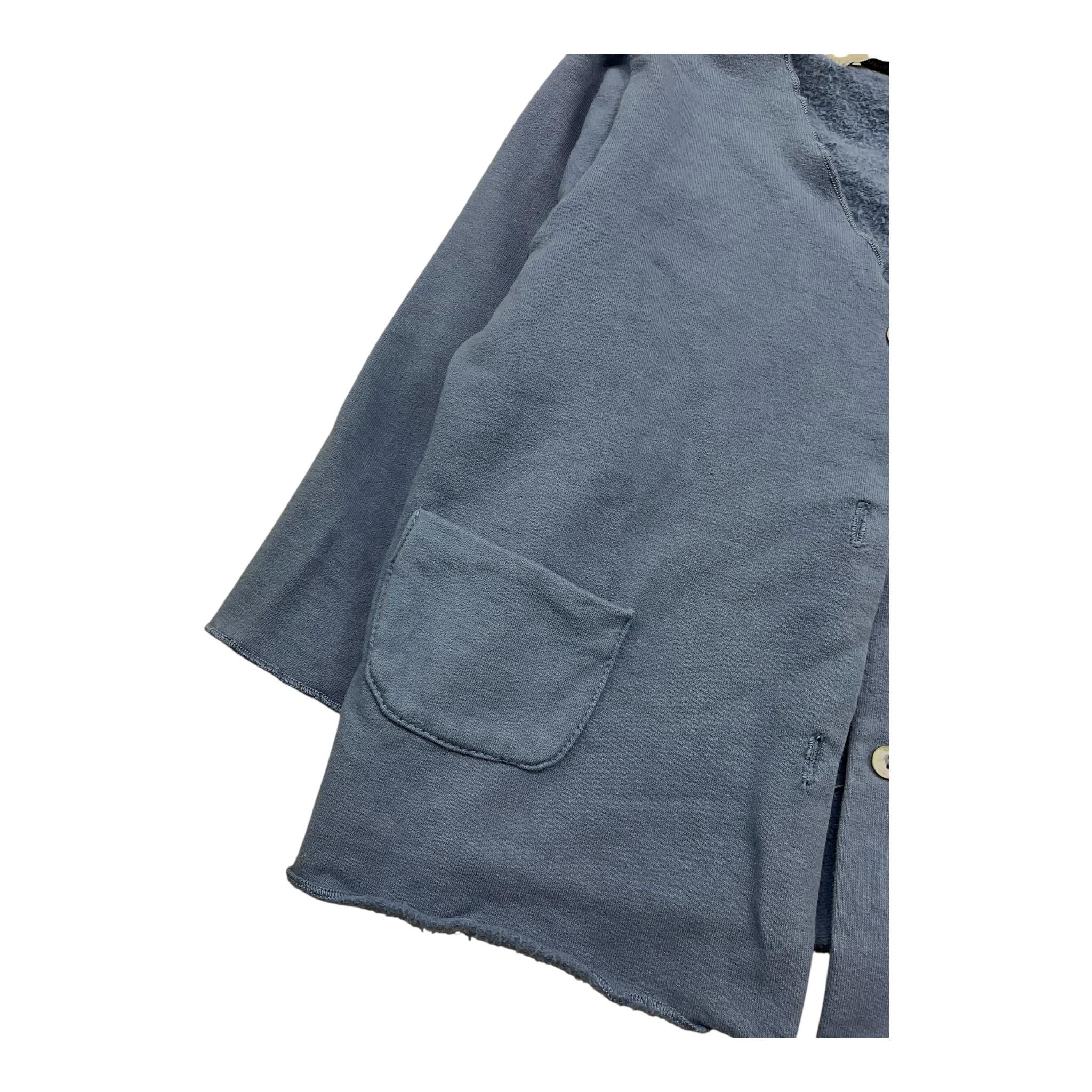 ZERO AMPERE cardigan tinta unita con taschini Blu per Neonato BERATN BLU ZERO AMPERE