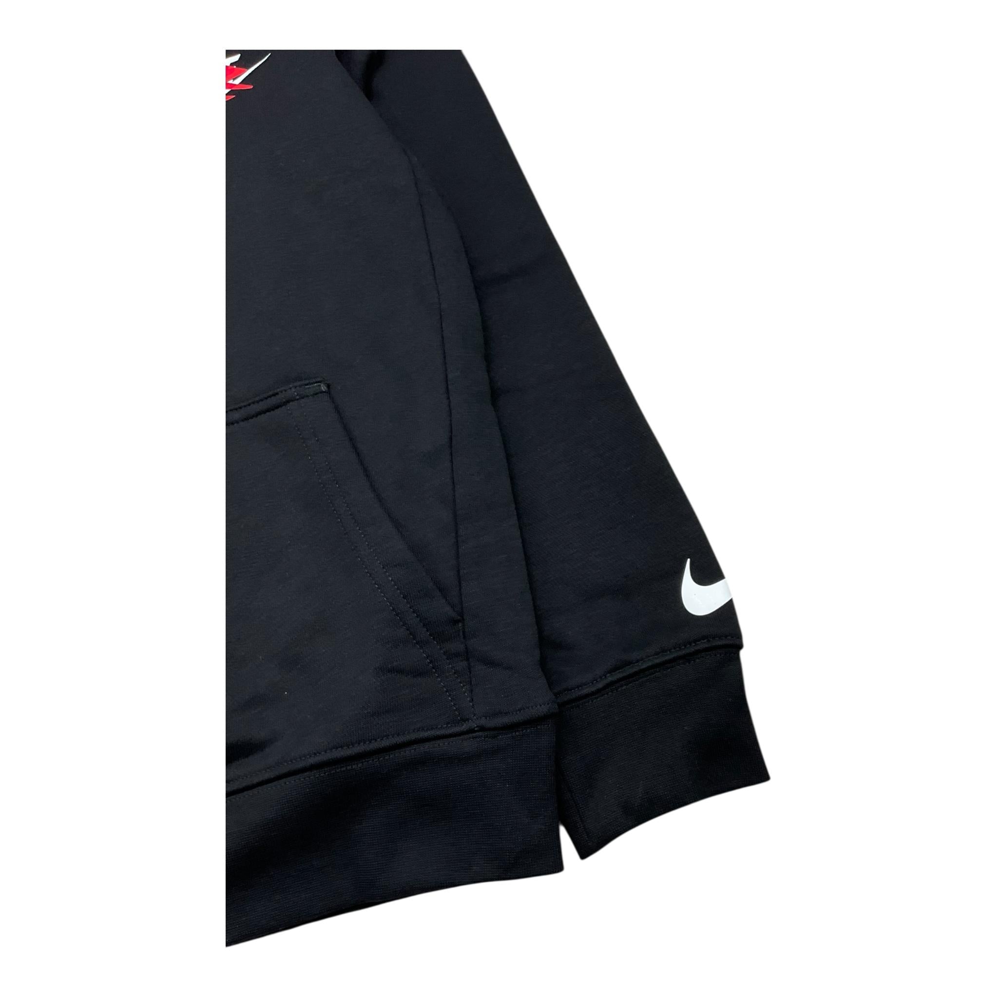 NIKE felpa tinta unita con cappuccio e stampa Nero per Bambino 9Q0868X NERO NIKE