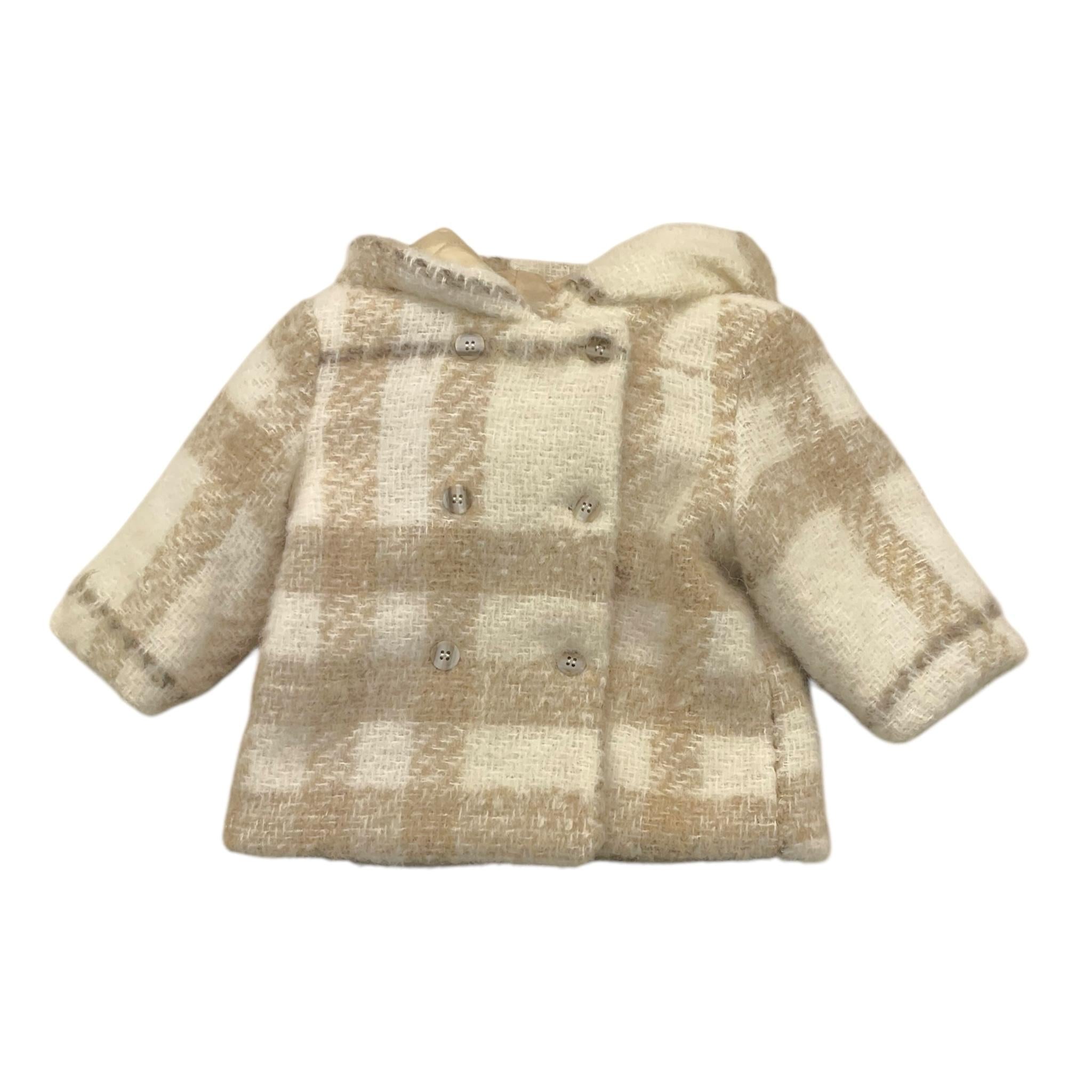 BARCELLINO cappotto tinta unita con fantasia  Panna per Neonata 115626 PANNA BARCELLINO