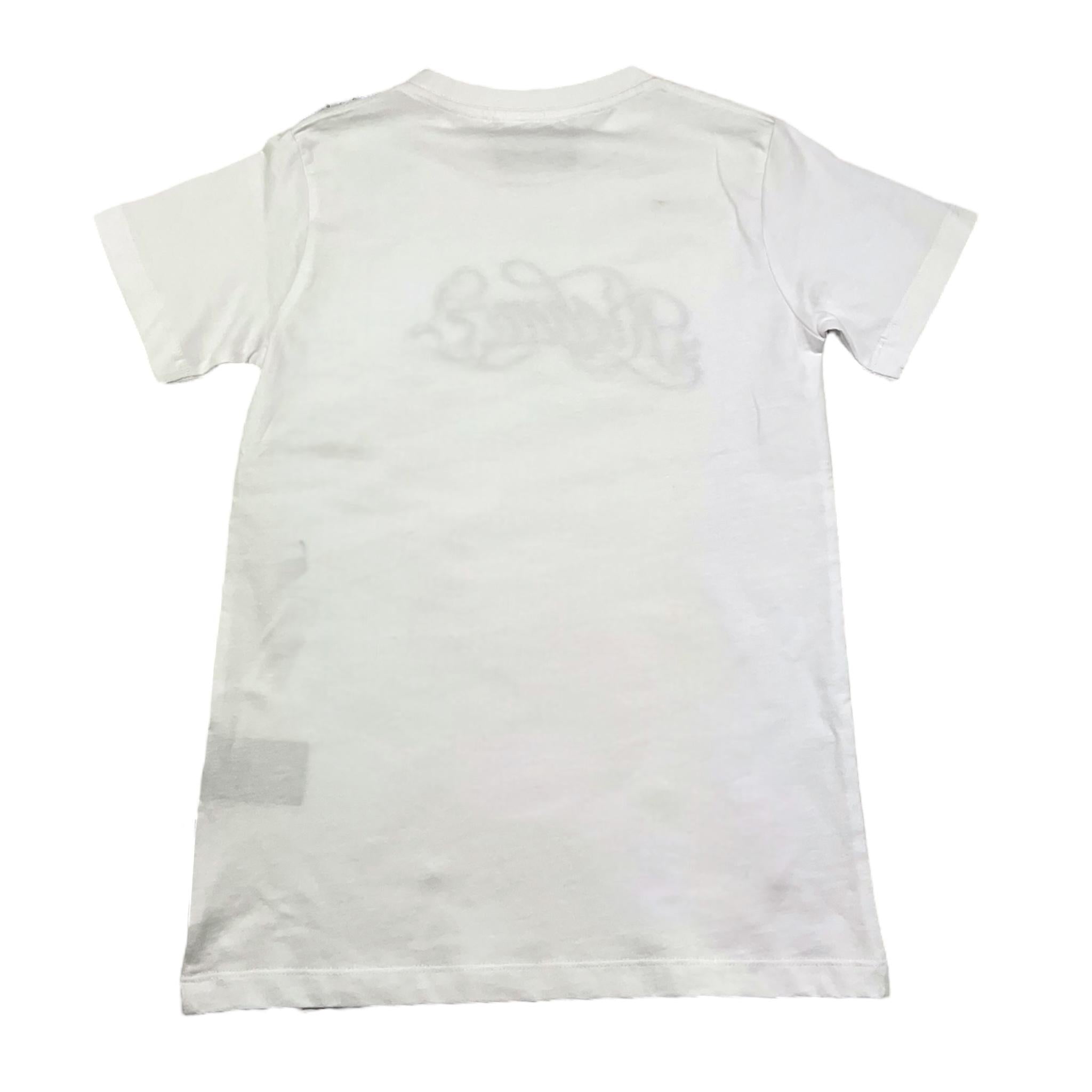 JOHN RICHMOND t-shirt girocollo tinta unita con stampa in contrasto Bianco per Bambino RBA25146TS BIANCO JOHN RICHMOND