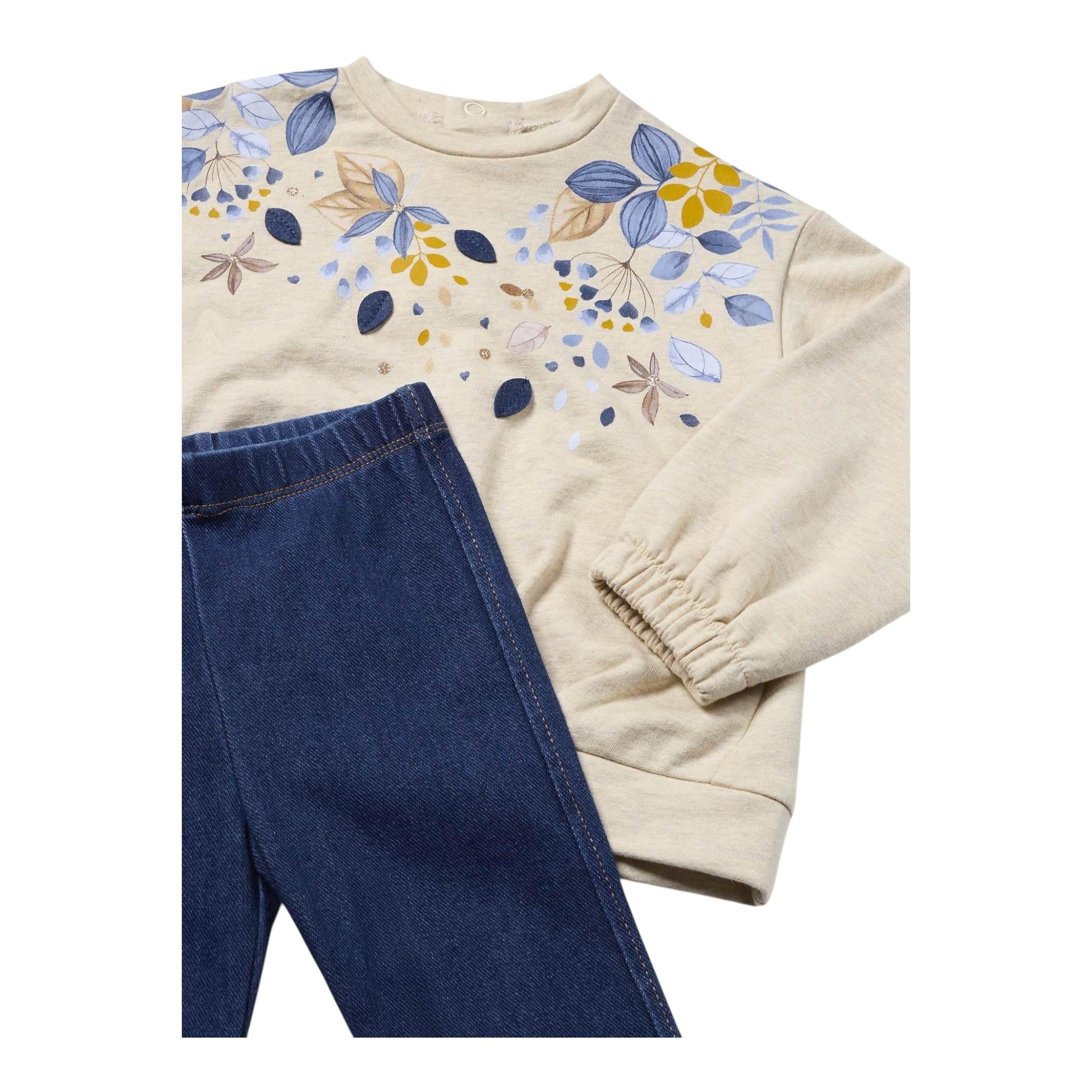 MAYORAL completo 2 pezzi felpa-leggins Beige per Neonata 2707 BEIGE MAYORAL