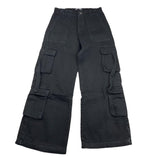 JANICE pantalone modello palazzo tinta unita Nero per Bambina JN579R NERO JANICE
