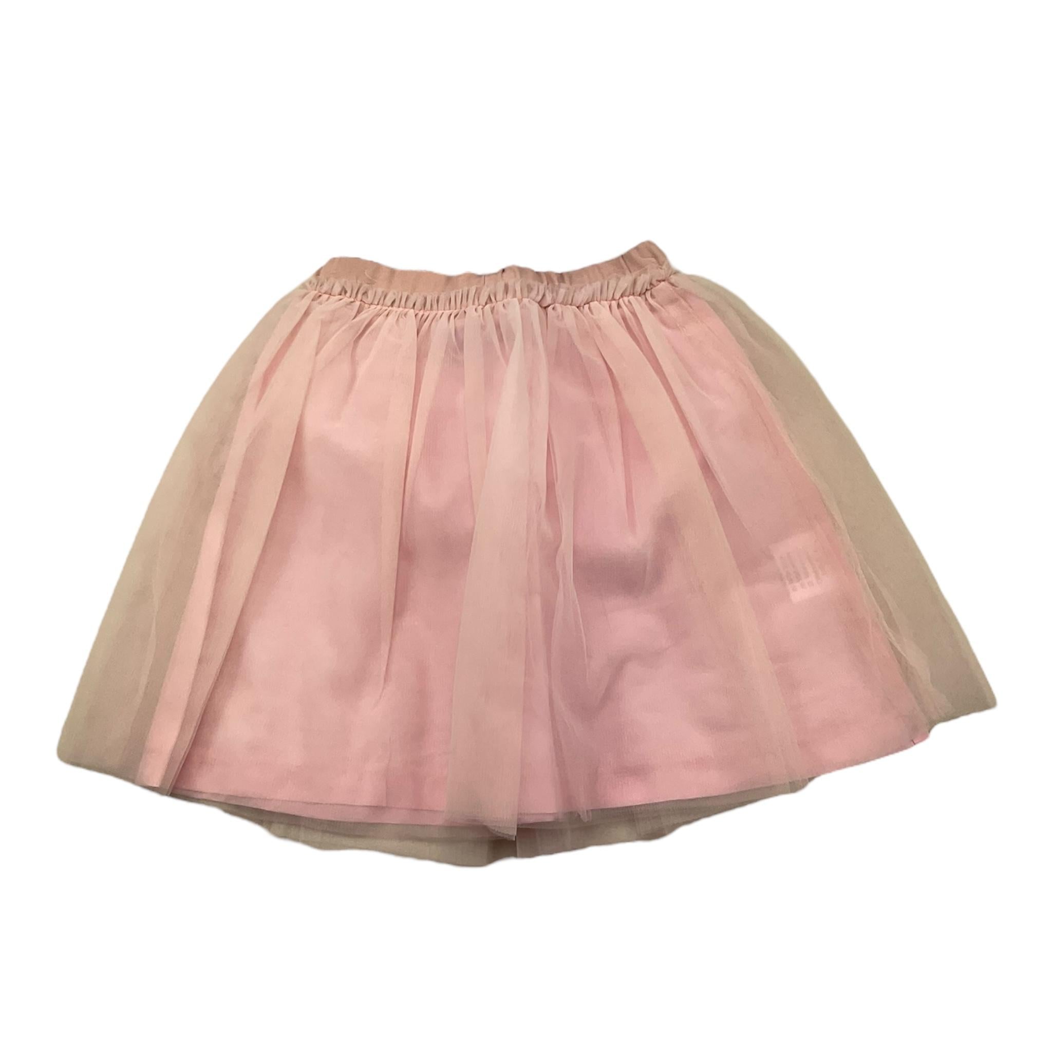 TRUSSARDI gonna tinta unita con tulle Rosa per Bambina TGA25088GO ROSA TRUSSARDI