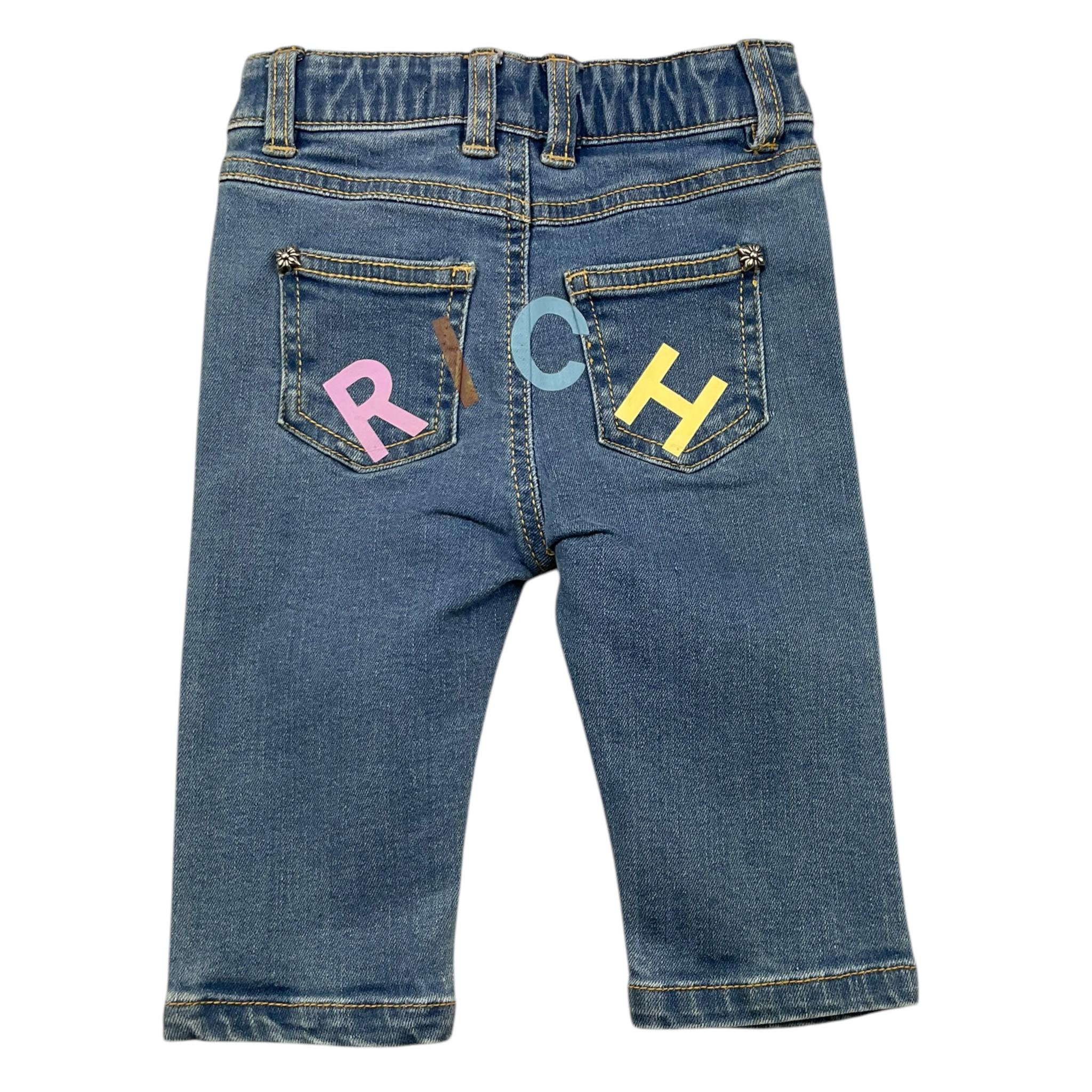 JOHN RICHMOND jeans tinta unita con elastico in vita Azzurro per Neonato RIA25090JE AZZURRO JOHN RICHMOND