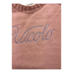 VICOLO maglia girocollo tinta unita con stampa Rosa per Bambina 3141W00160X ROSA VICOLO