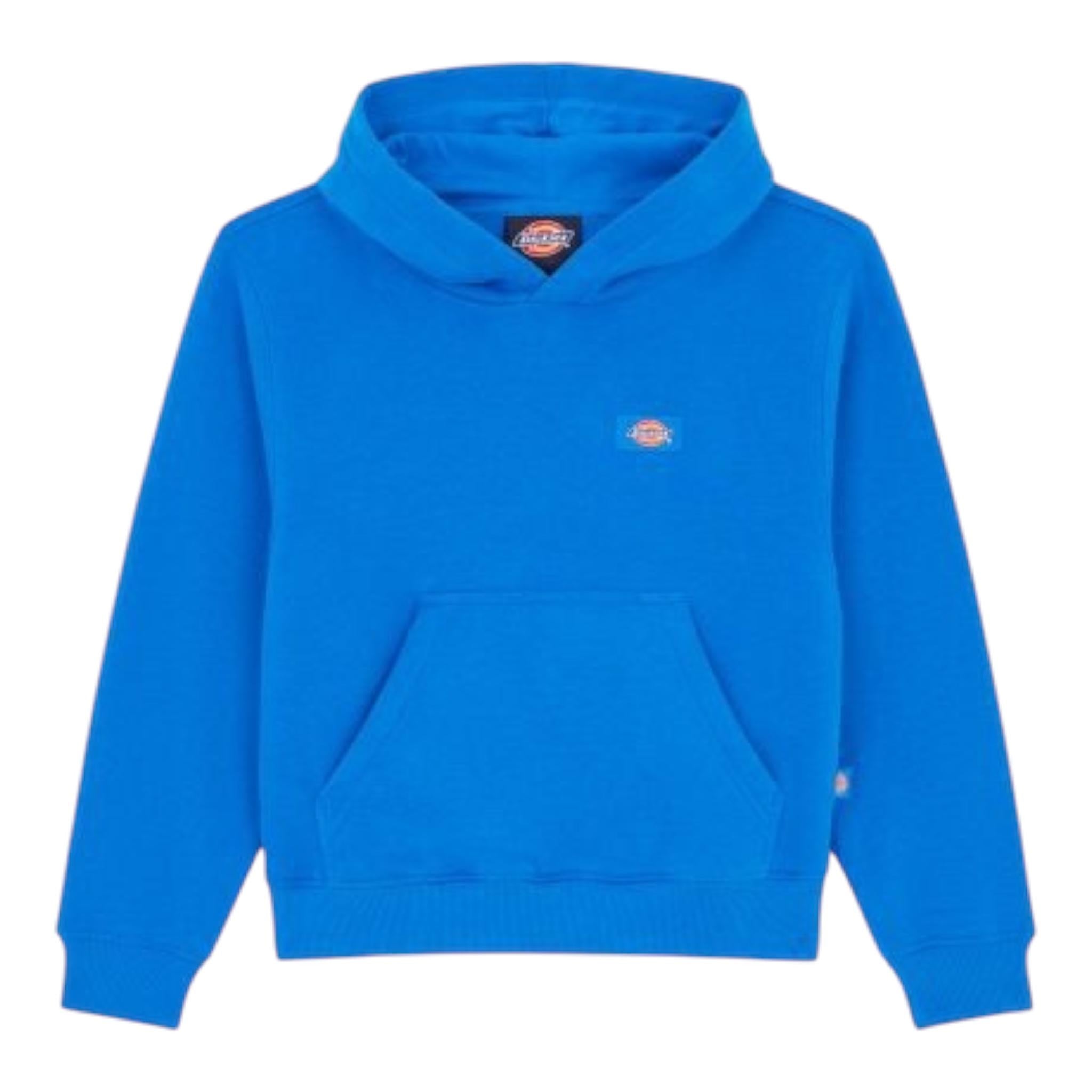 DICKIES felpa chiusa con cappuccio tinta unita con logo Blu per Bambino DK0KWR12J531 BLU DICKIES