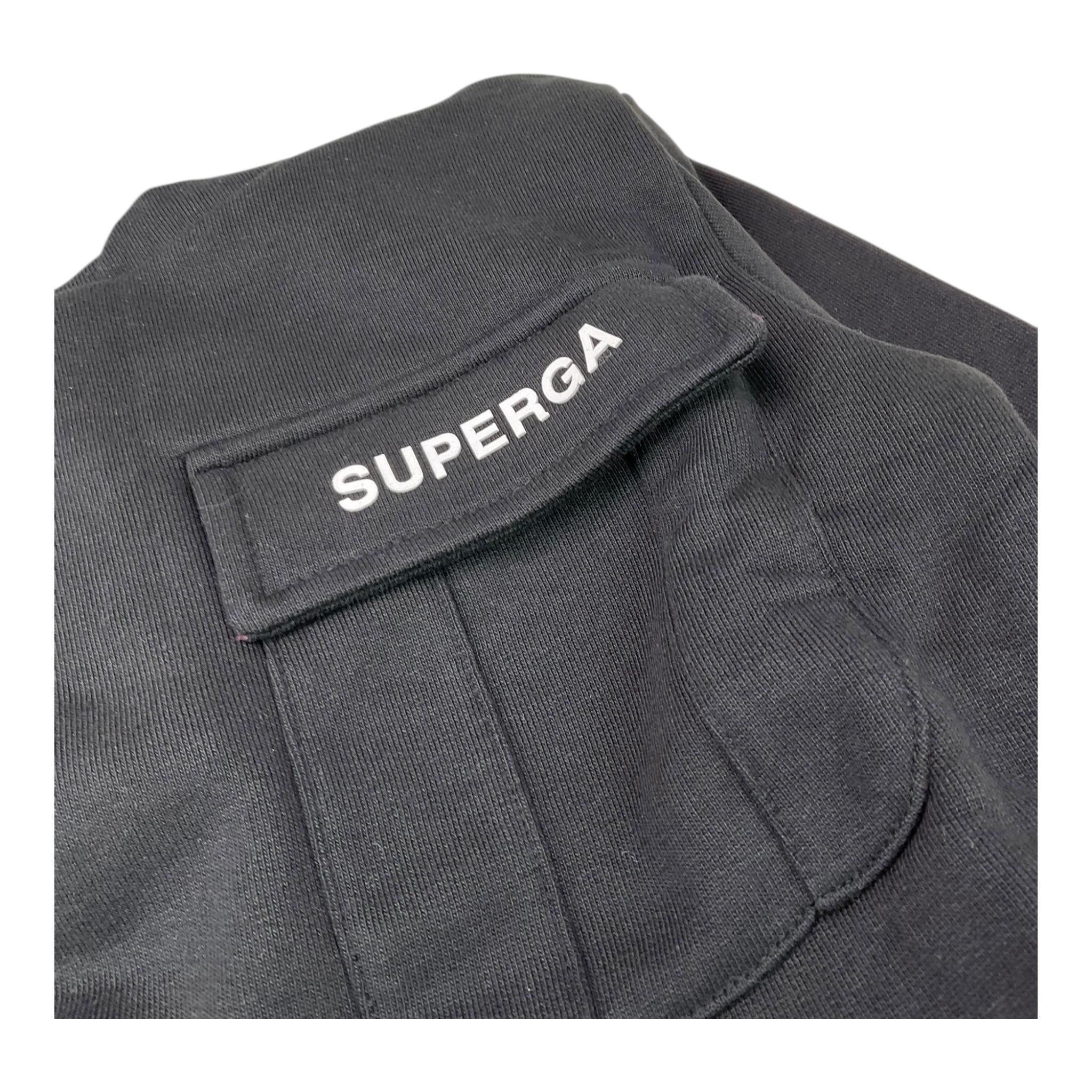 SUPERGA completo 2pz felpa-pantalone Nero per Bambino SA147 NERO SUPERGA