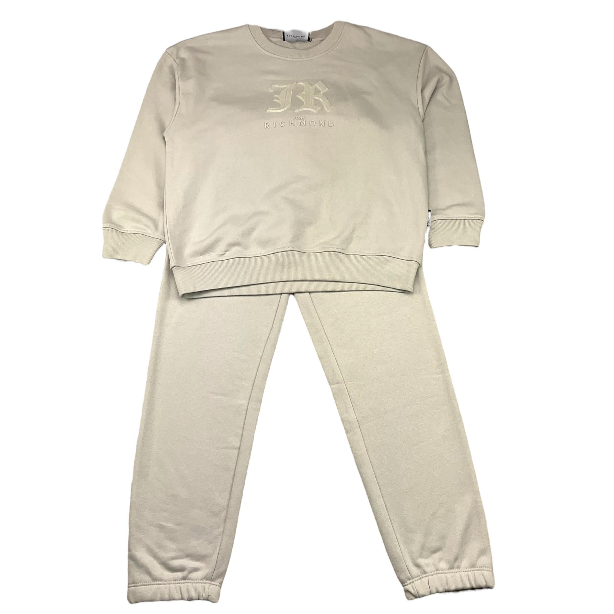 JOHN RICHMOND completo 2 pezzi felpa-pantalone tinta unita Grigio per Bambina RBA25002CF GRIGIO JOHN RICHMOND