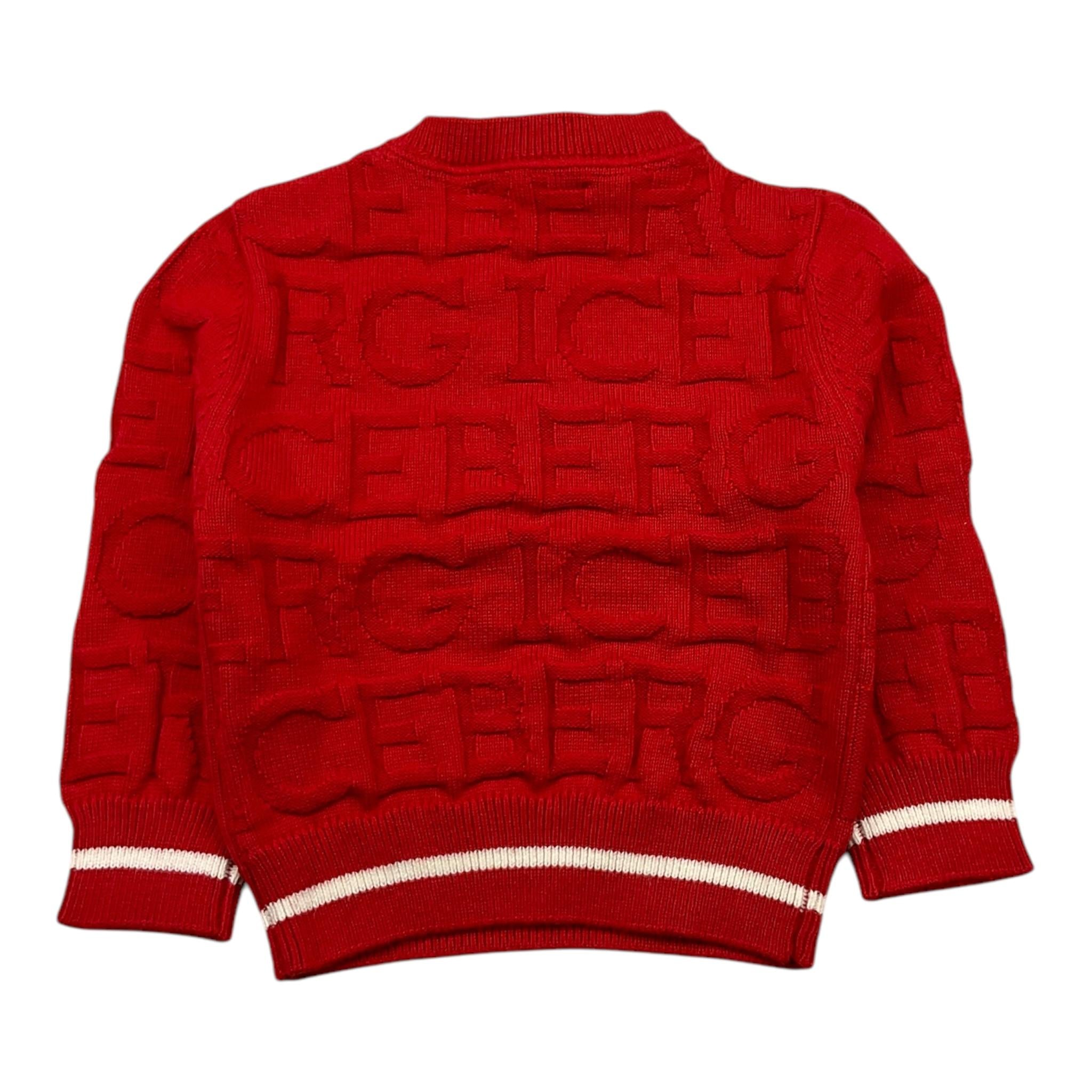 ICEBERG maglia girocollo tinta unita con loghi Rosso per Neonato MGICE5307B ROSSO ICEBERG