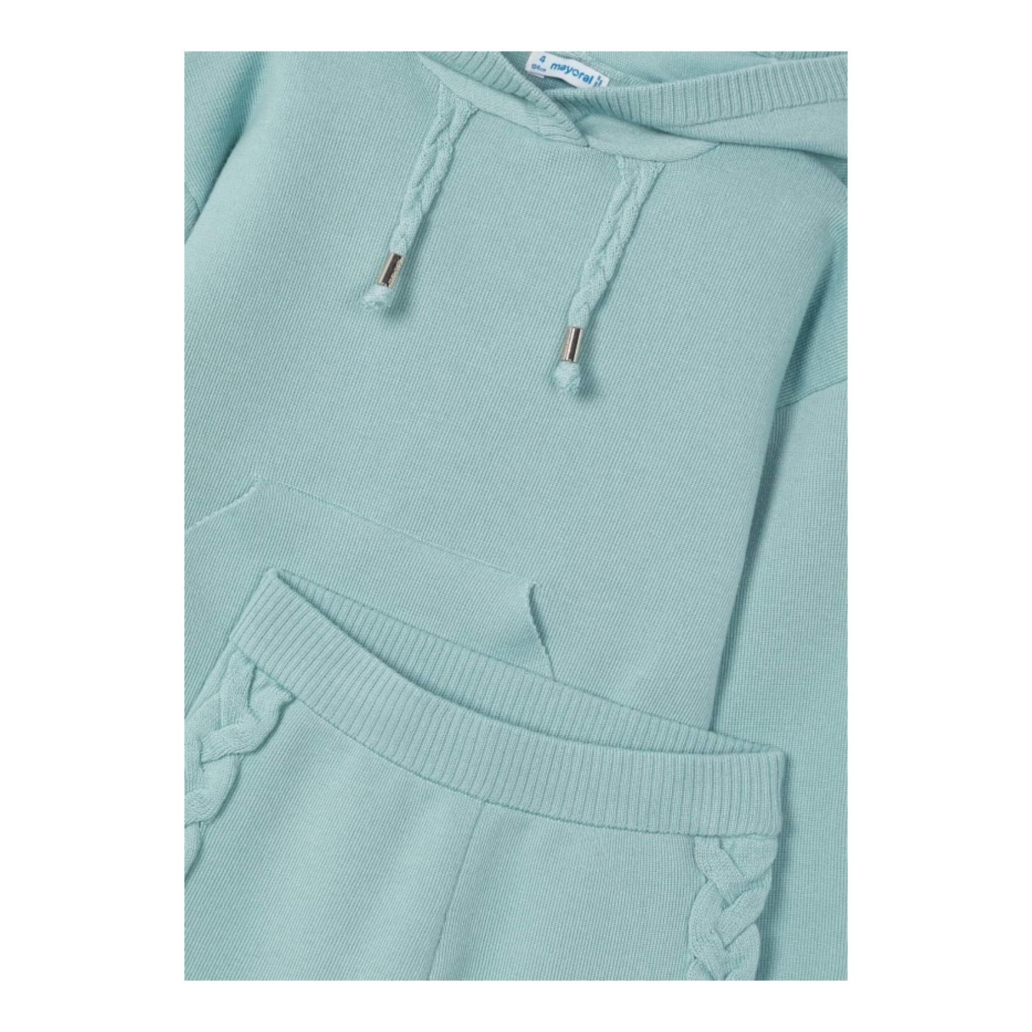 MAYORAL completo 2pz felpa-pantalone in maglia Verde per Bambina 4553 VERDE MAYORAL