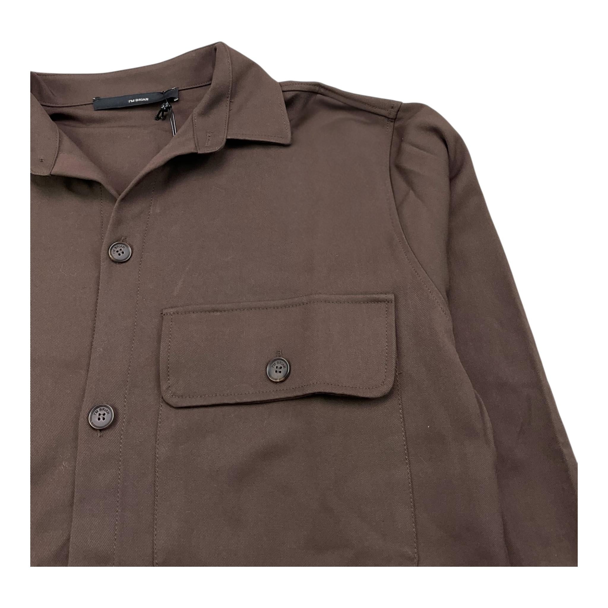 I'M BRIAN camicia manica lunga tinta unita Marrone per Neonato CA3102J MARRONE I'M BRIAN