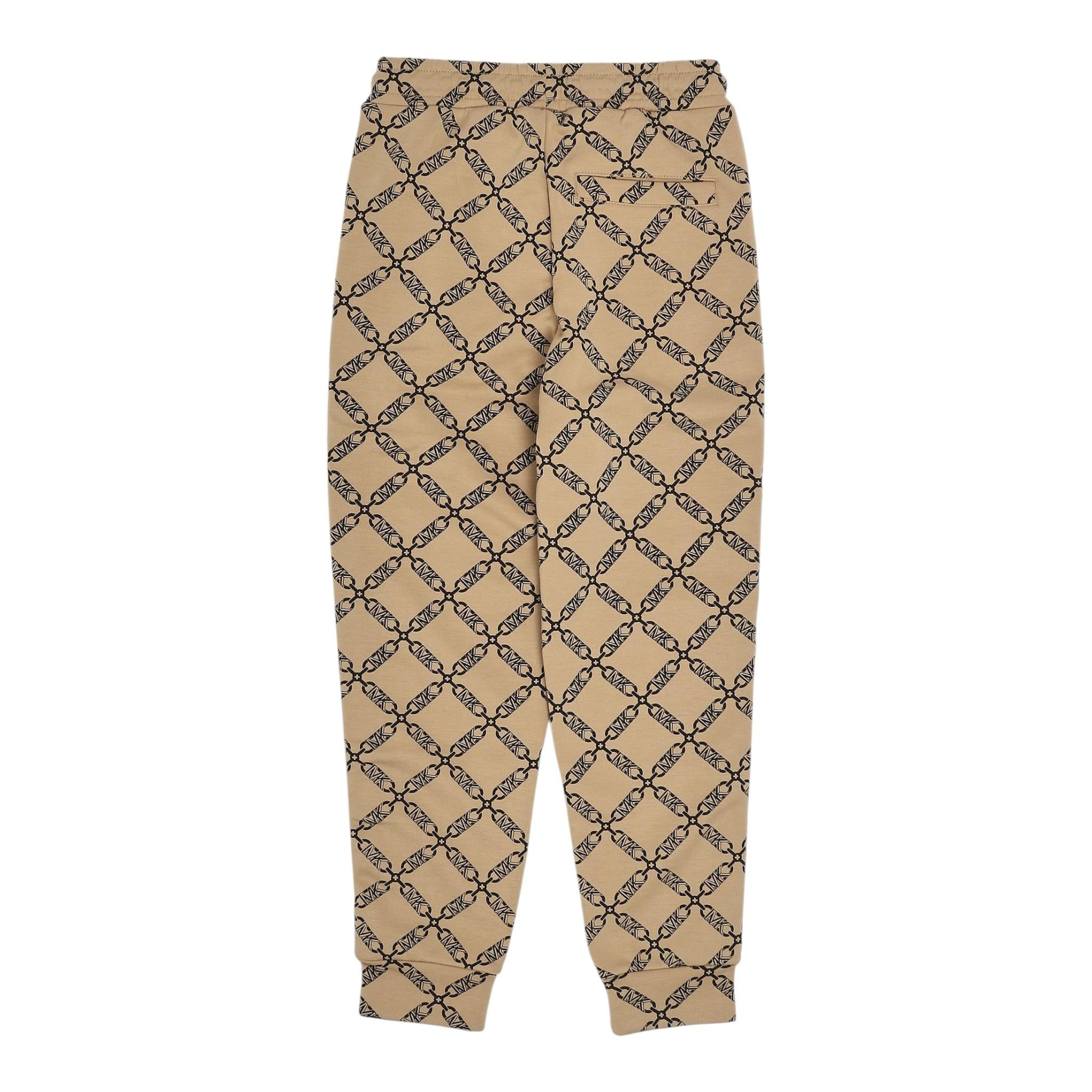 MICHAEL KORS pantalone modello tuta tinta unita logato Beige per Bambina R30181X BEIGE MICHAEL KORS