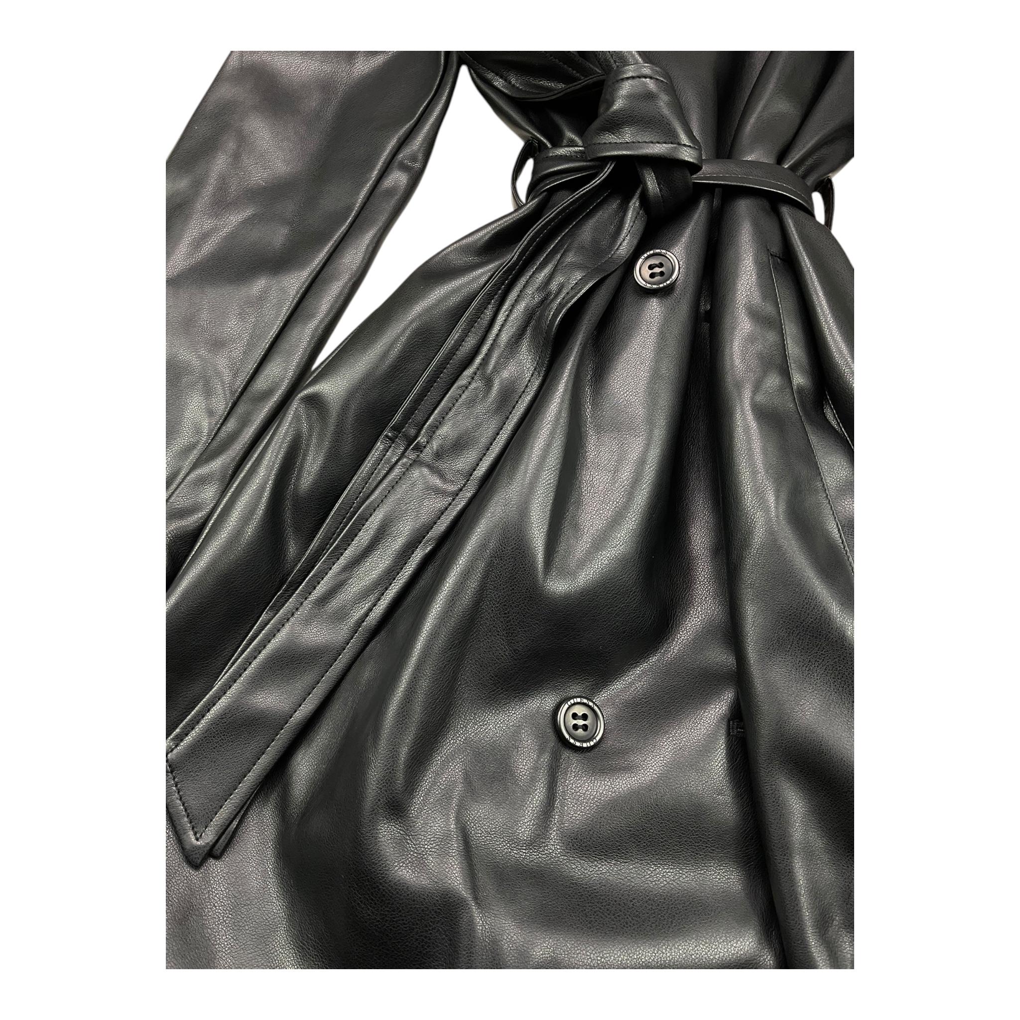 GUESS trench in similpelle tinta unita con cinturino Nero per Bambina J4YL11WE8D0 NERO GUESS