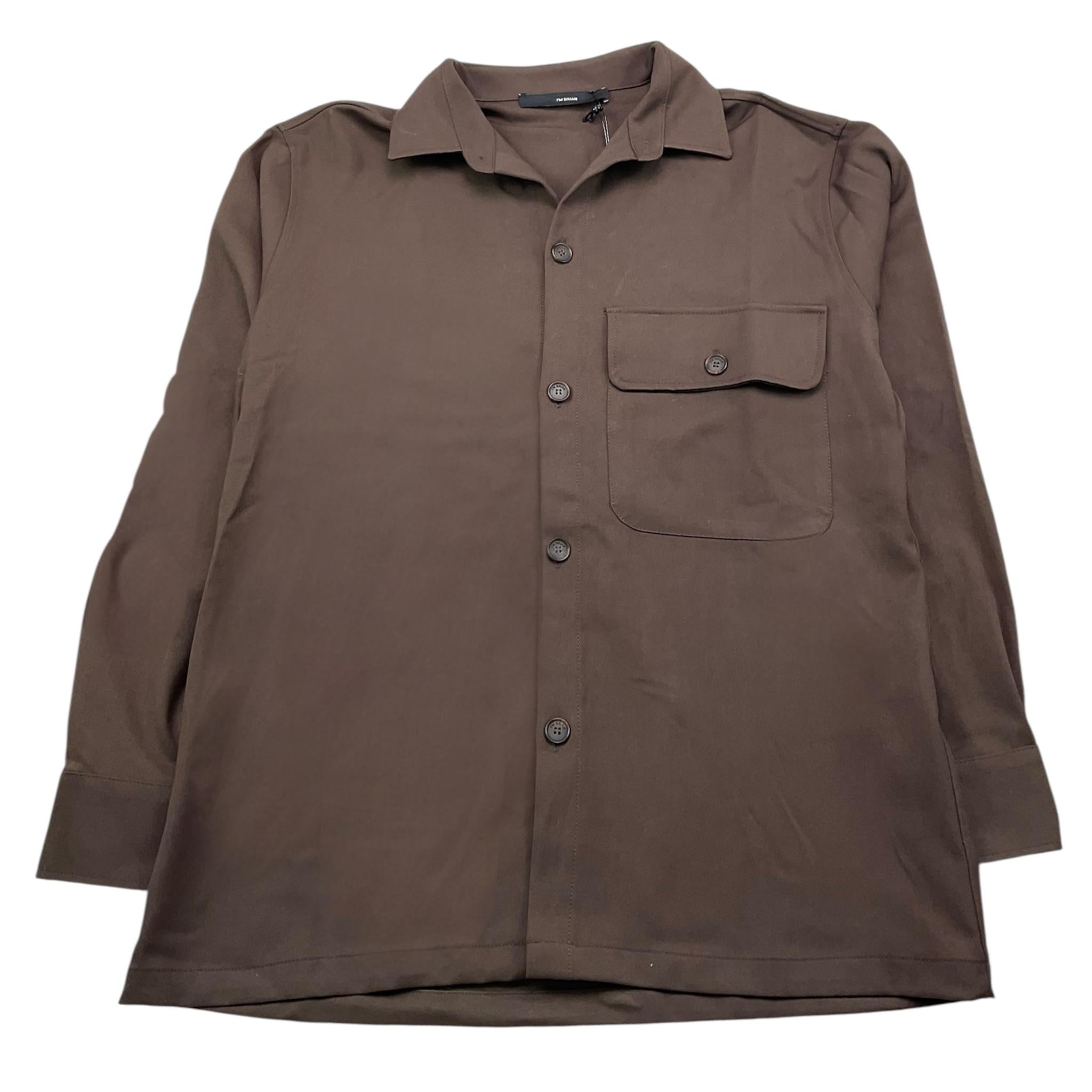 I'M BRIAN camicia manica lunga tinta unita Marrone per Neonato CA3102J MARRONE I'M BRIAN