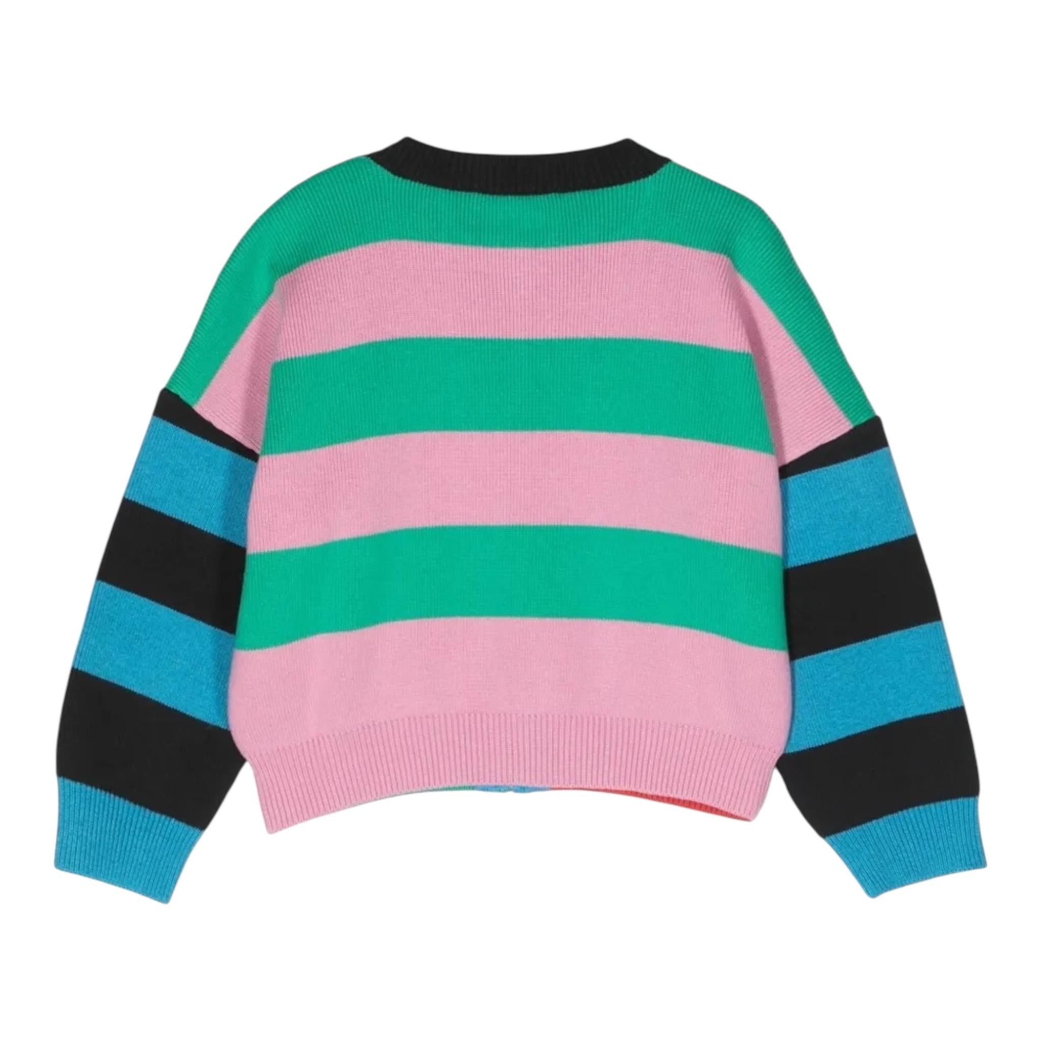 STELLA McCARTNEY maglia girocollo fantasia a righe Multicolor per Bambina TT9B50 MULTICOLOR STELLA McCARTNEY