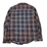 NEVER TOO camicia manica lunga fantasia quadri Blu per Bambino NT1793B BLU NEVER TOO