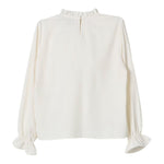 TWINSET camicia tinta unita con balze Panna per Bambina 242GJ2132 PANNA TWINSET