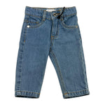 TRUSSARDI jeans tinta unita con girovita regolabile Azzurro per Neonato TIA25036JE AZZURRO TRUSSARDI