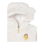 MOSCHINO giubbino tinta unita in pelliccia con zip e cappuccio Bianco per Bambino MDS02J BIANCO MOSCHINO