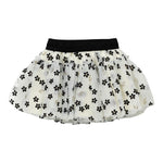 LIU JO gonna tinta unita con tulle e ricami fiori Panna per Neonata HF4067 PANNA LIU JO