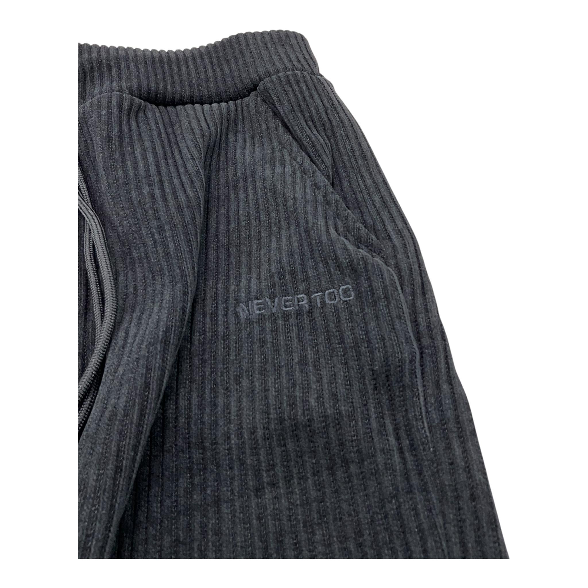 NEVER TOO pantalone tinta unita con elastico in vita Nero per Bambino NT2110R NERO NEVER TOO