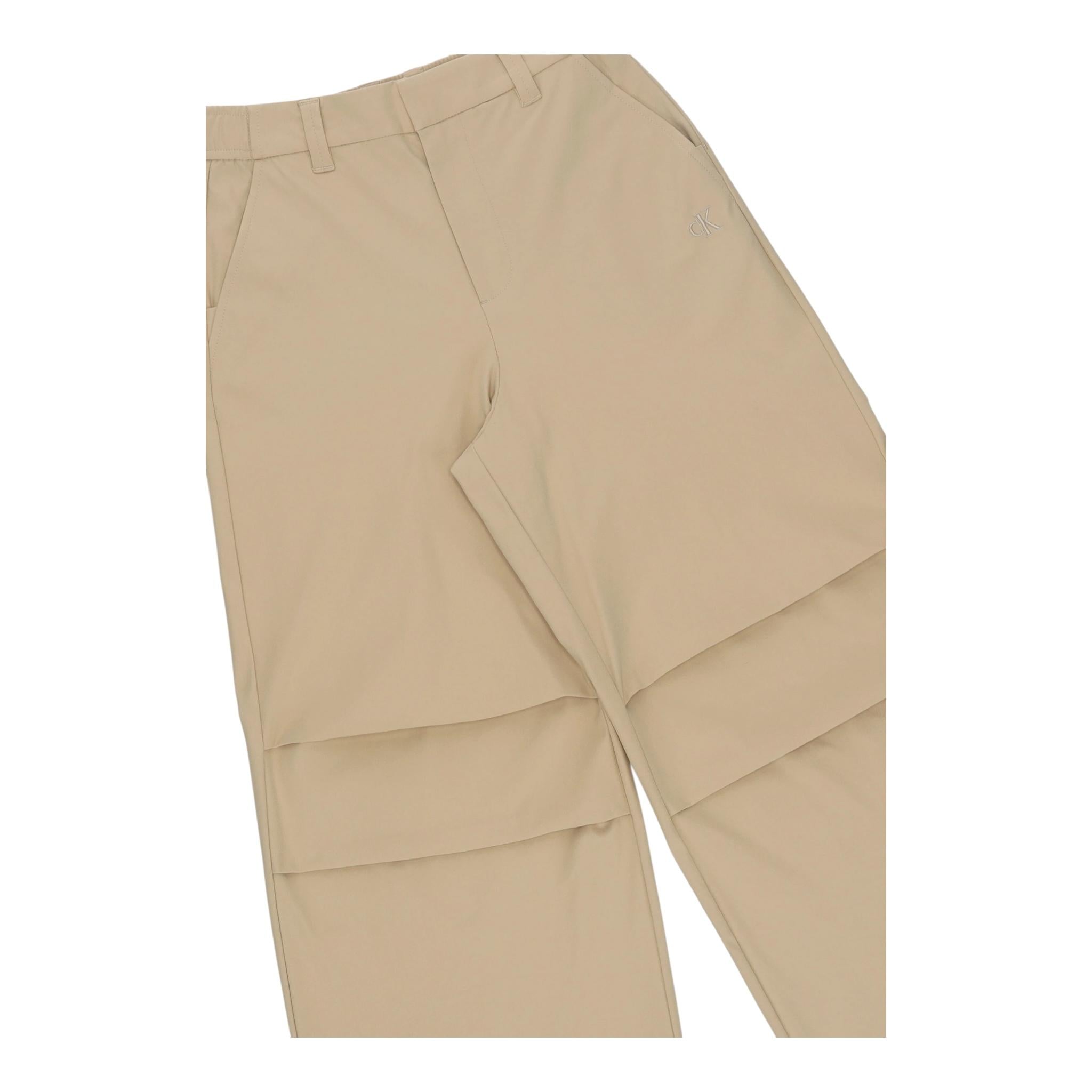 CALVIN KLEIN pantalone tinta unita modello a palazzo Beige per Bambina IG0IG02516 BEIGE CALVIN KLEIN