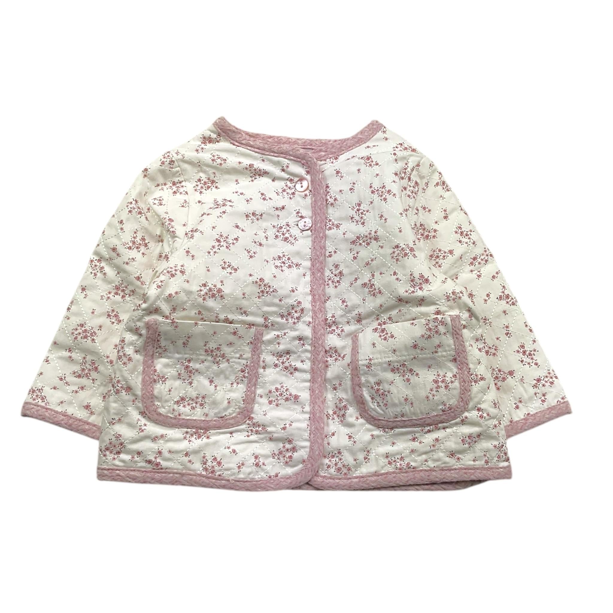 PAZ RODRIGUEZ giacca biclore con fantasia fiori Bianco per Neonata 001151971 BIANCO PAZ RODRIGUEZ