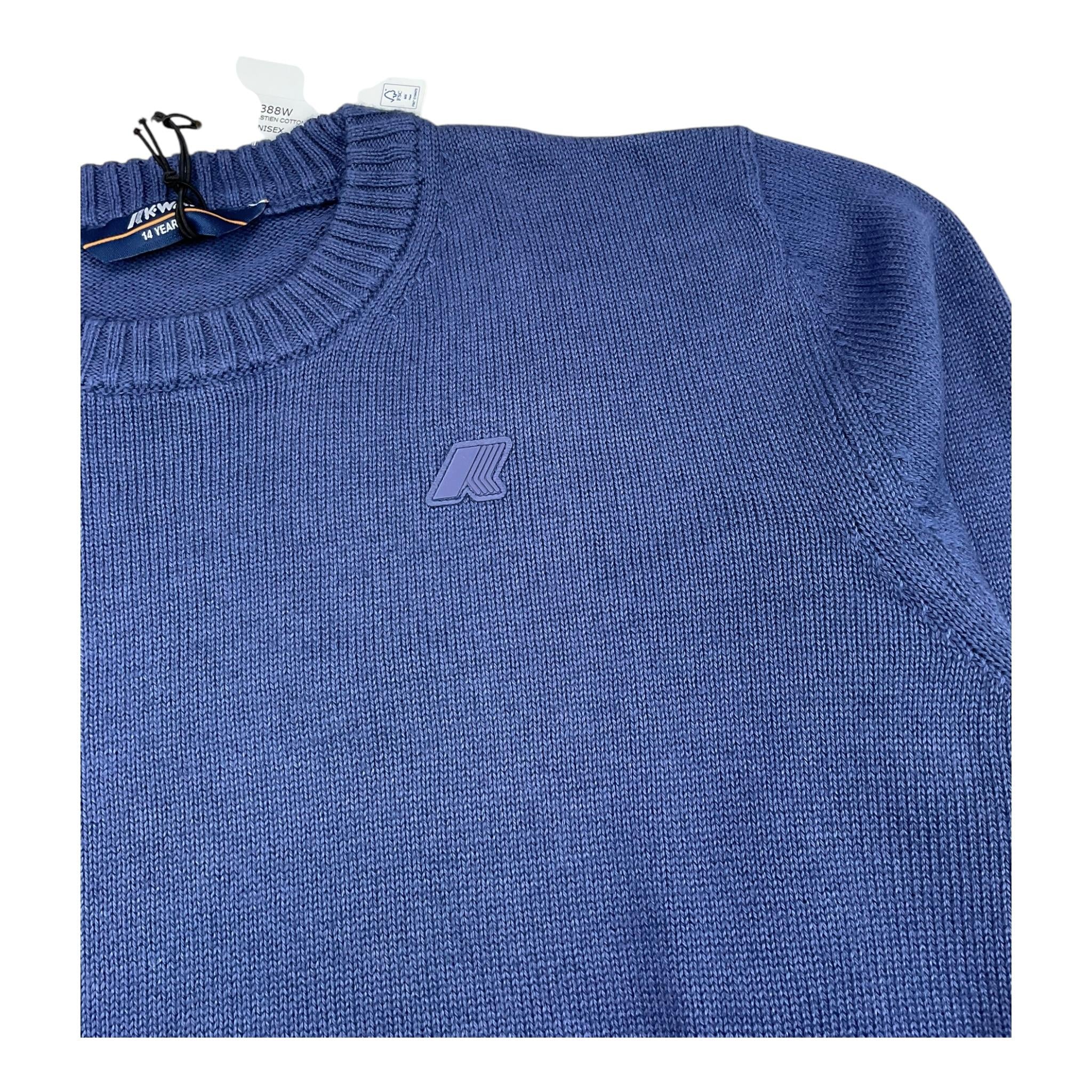 K-WAY maglia girocollo tinta unita Blu per Bambino K31388W BLU K-WAY