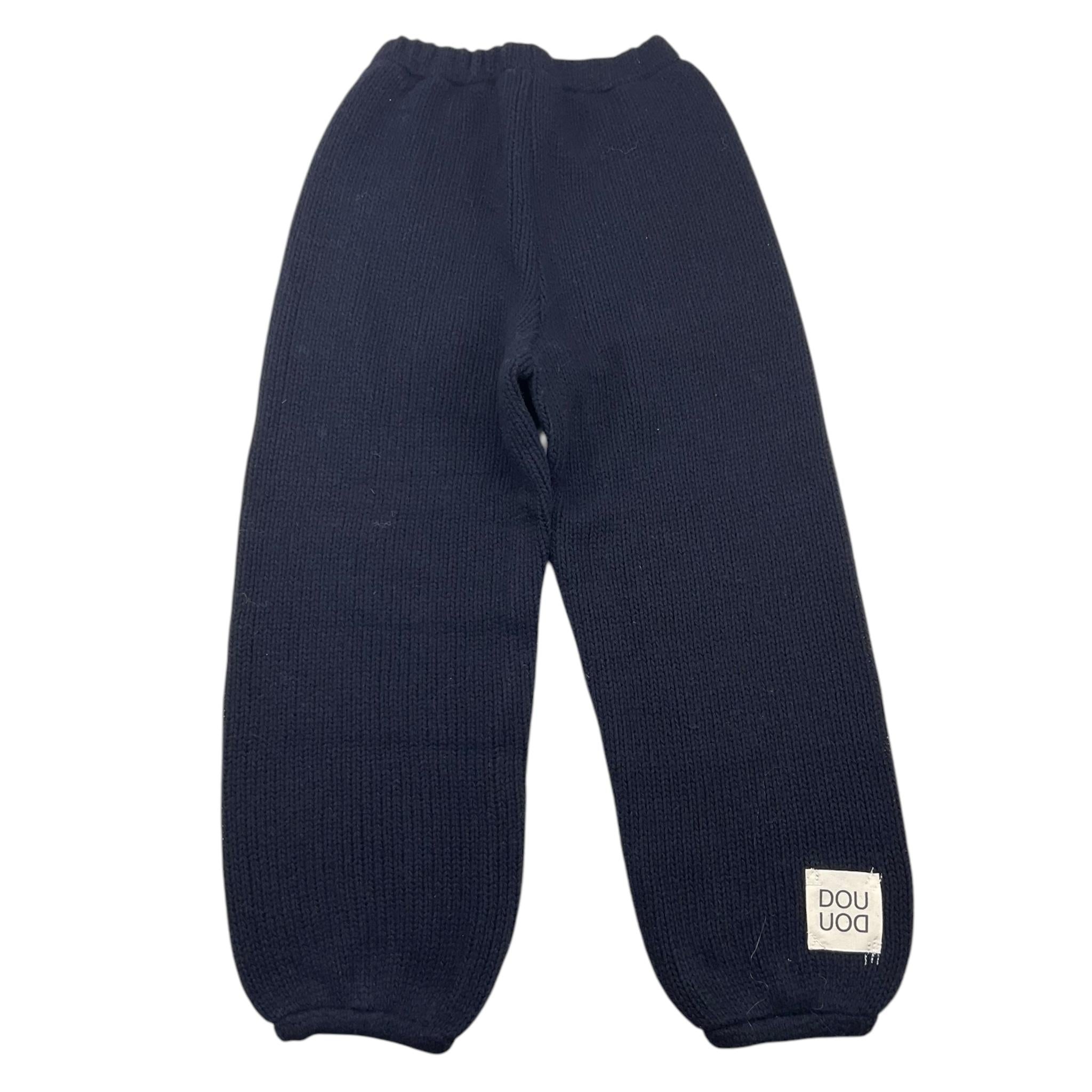 DOU DOU pantalone tinta unita con elastico in vita Blu per Bambino DV6Q30 BLU DOU DOU