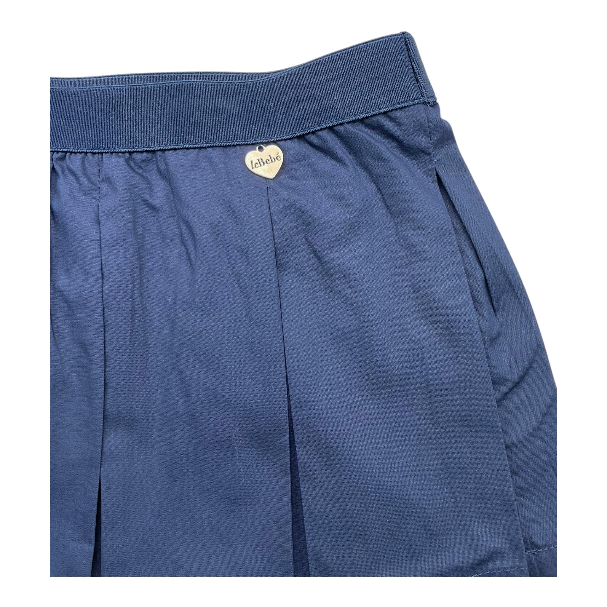 Dou Dou Gonna Tinta Unita Con Elastico In Vita Blu Per Neonata LBG5266 BLU LE BEBE'