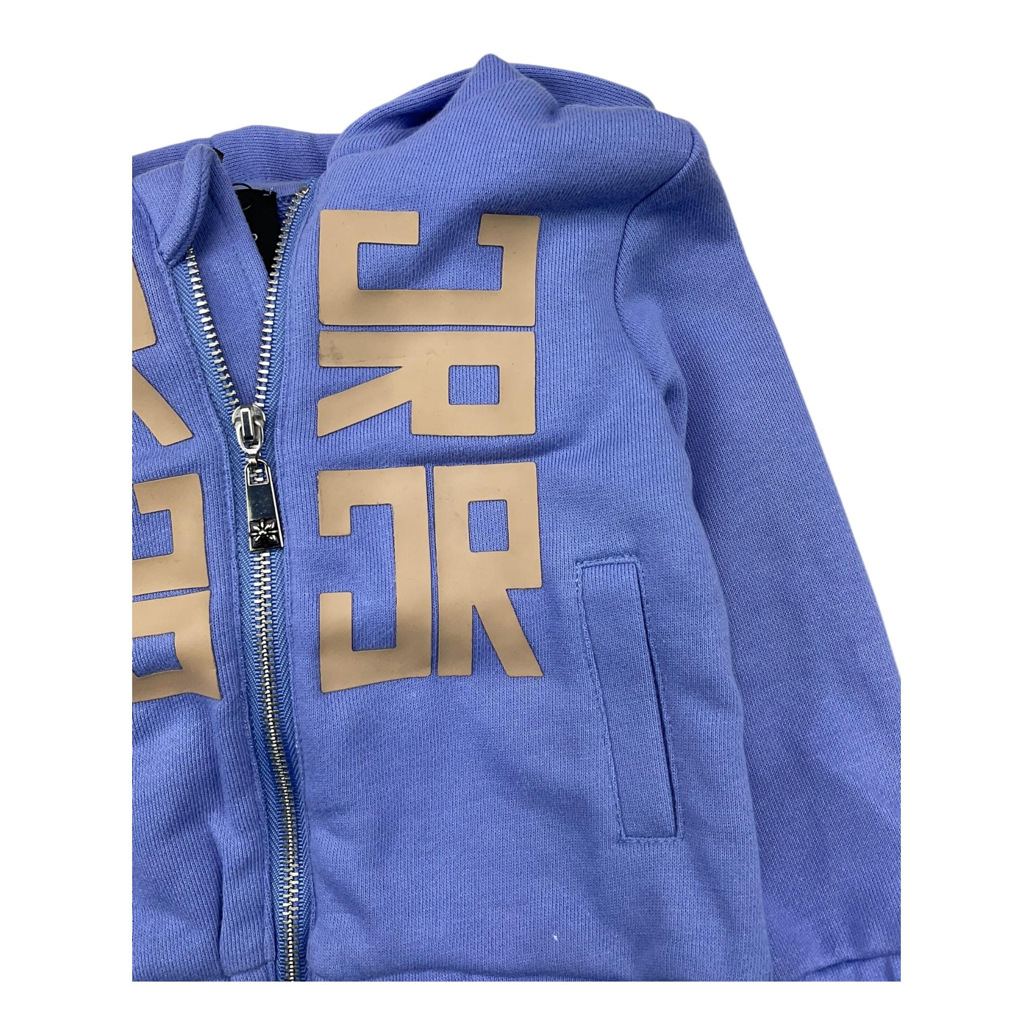 JOHN RICHMOND felpa con zip e cappuccio tinta unita con stampe Azzurro per Neonato RIA25052FE AZZURRO JOHN RICHMOND
