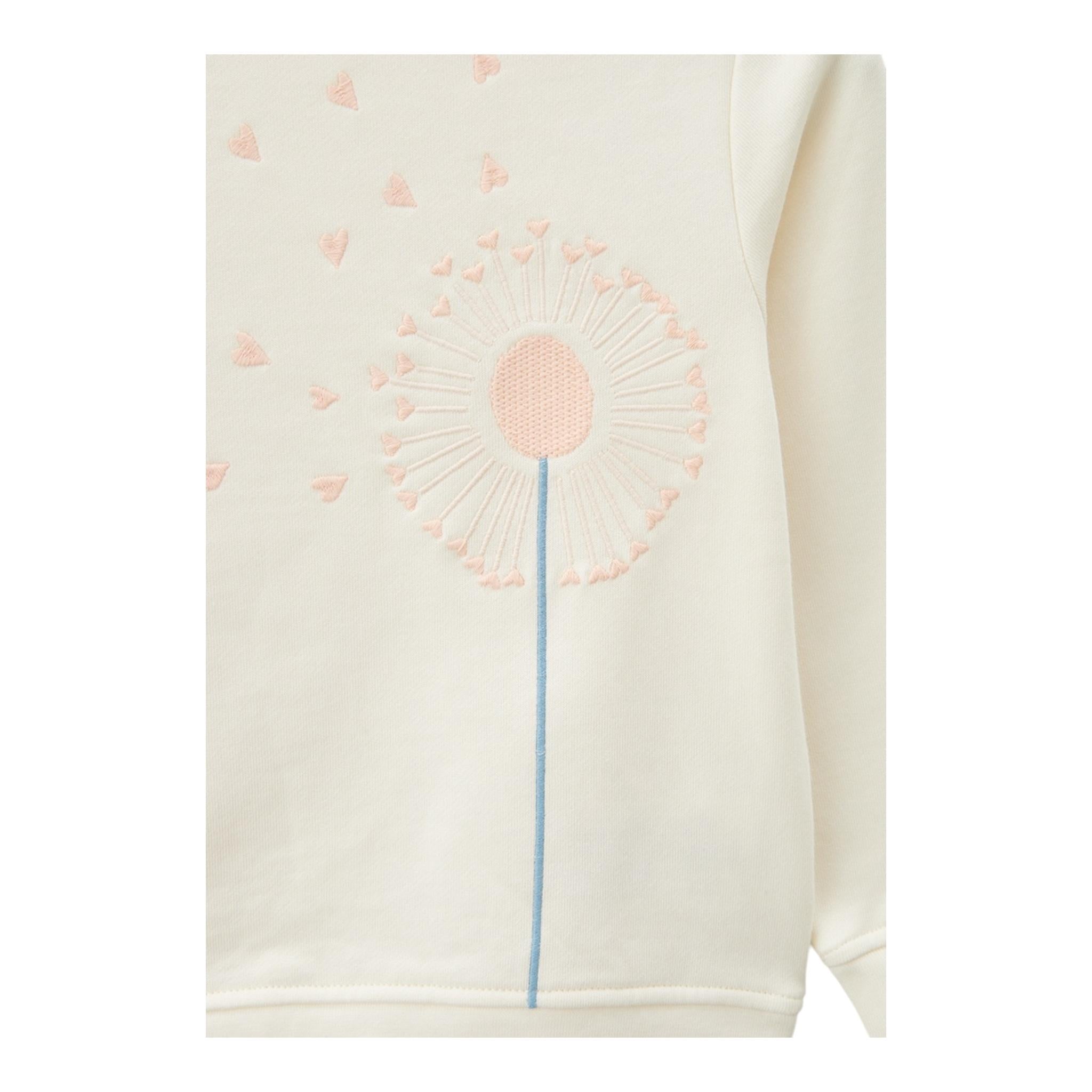 STELLA McCARTNEY felpa chiusa girocollo tinta unita Panna per Neonata TV4A80 PANNA STELLA McCARTNEY