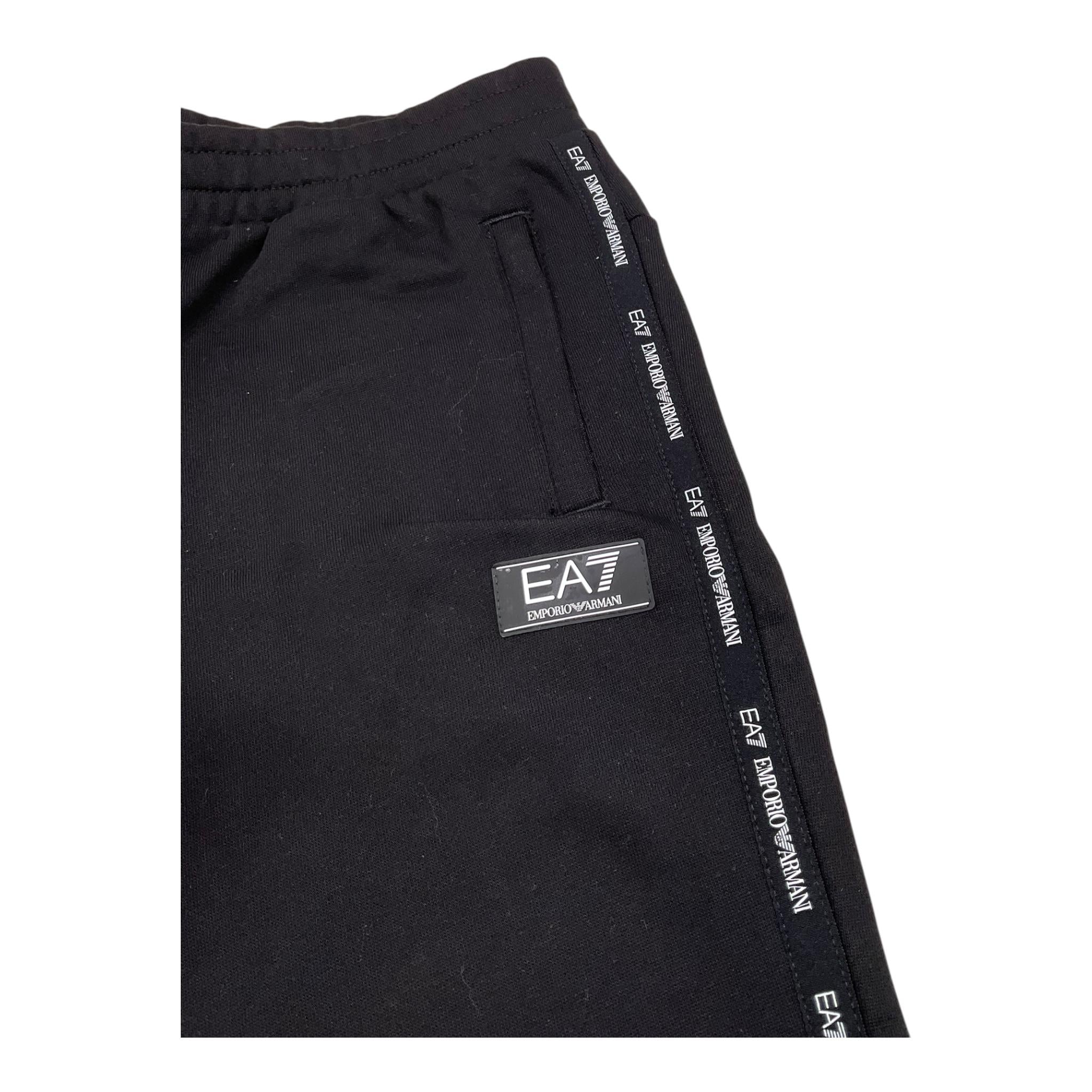 EMPORIO ARMANI pantalone tinta unita con profili logati Nero per Bambino 6DBP58 NERO EMPORIO ARMANI
