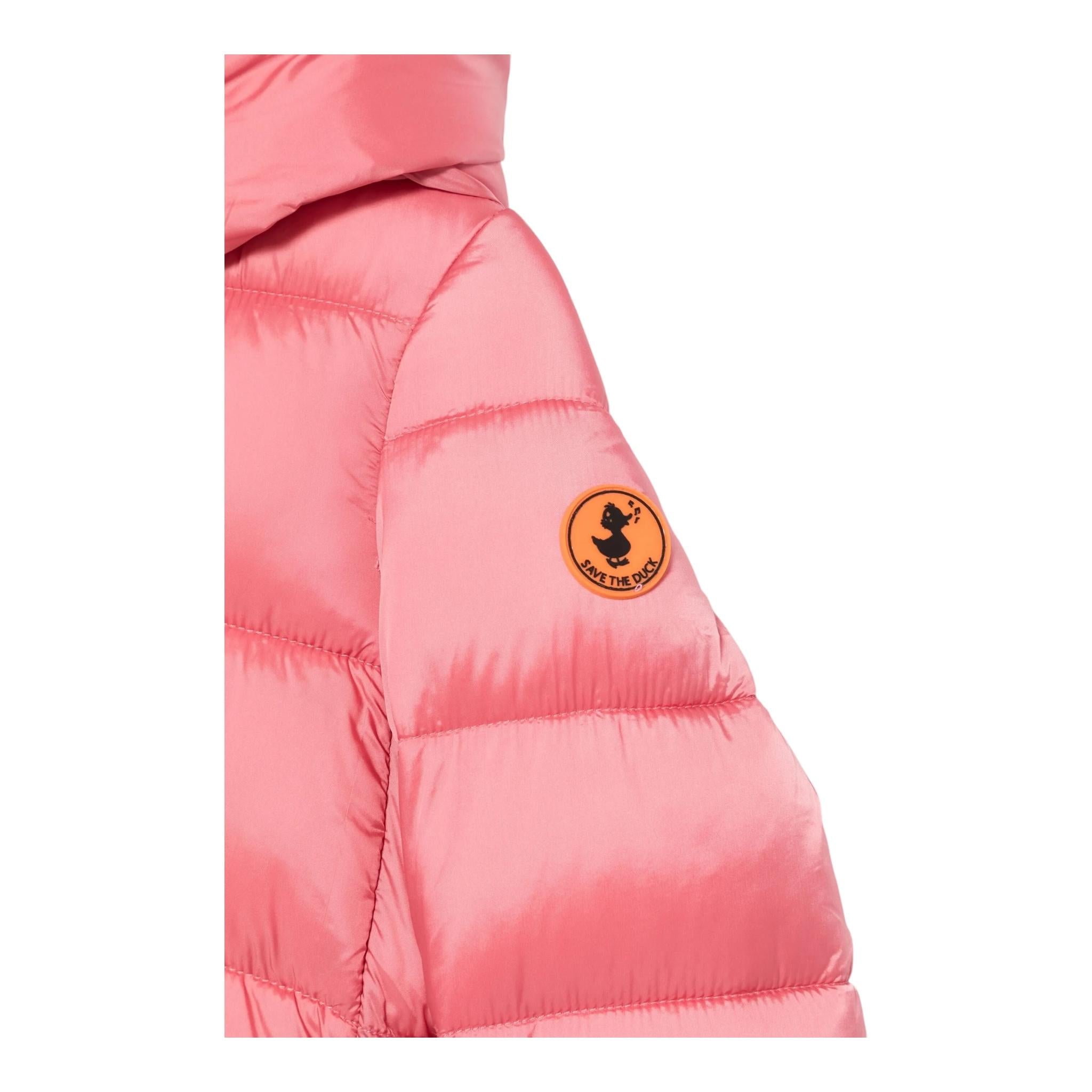 SAVE THE DUCK giubbino tinta unita con cappuccio Rosa per Neonata J45650G ROSA SAVE THE DUCK