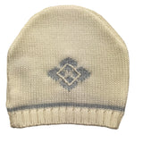 LA STUPENDERIA cappello tinta unita con ricami Panna per Neonato WBCP51 PANNA LA STUPENDERIA