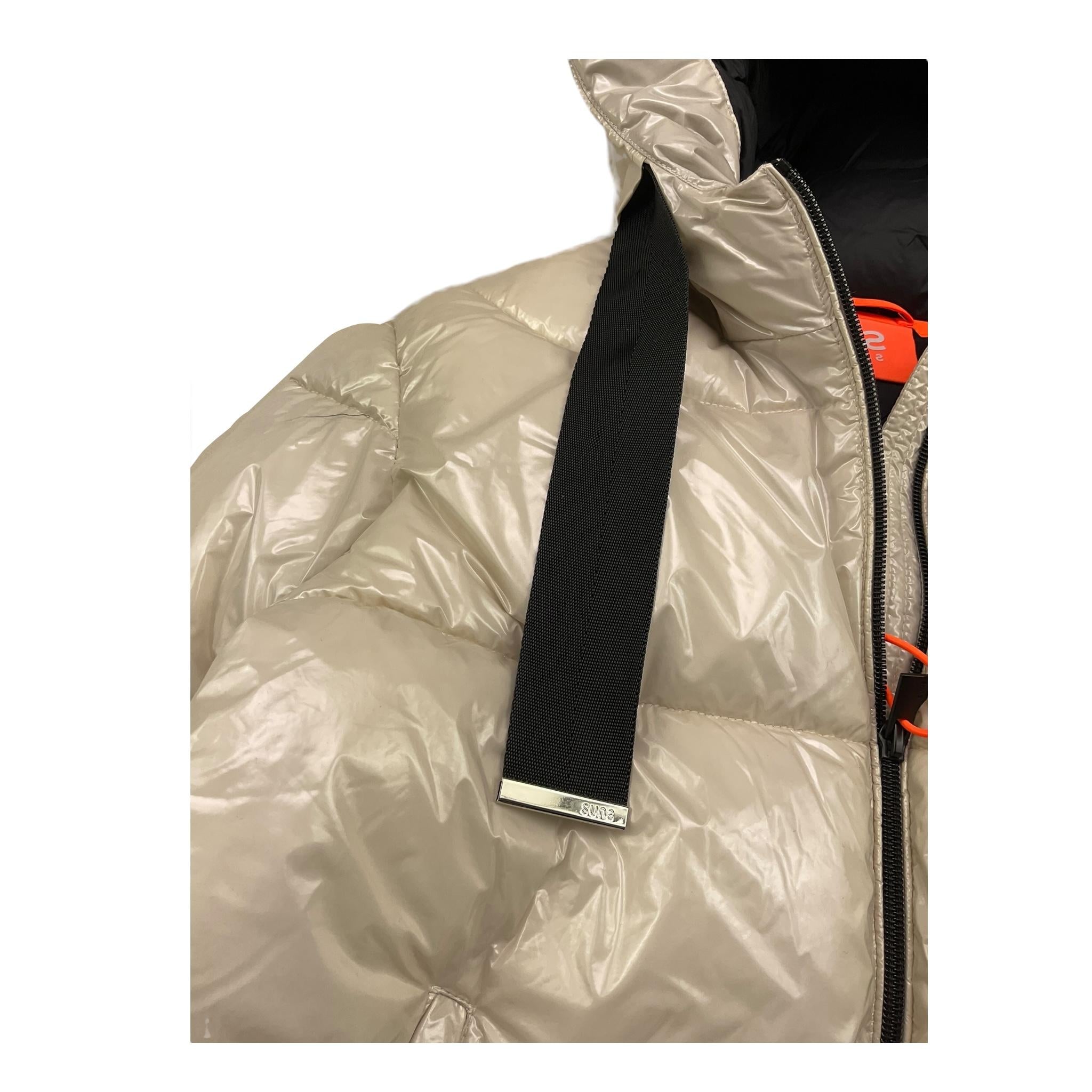 SUNS giubbino tinta unita con zip e cappuccio Beige per Bambina GBS5360DX BEIGE SUNS
