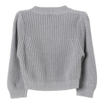 IL GUFO maglia tinta unita con trecce Grigio per Bambina A24MA452EM109 GRIGIO IL GUFO