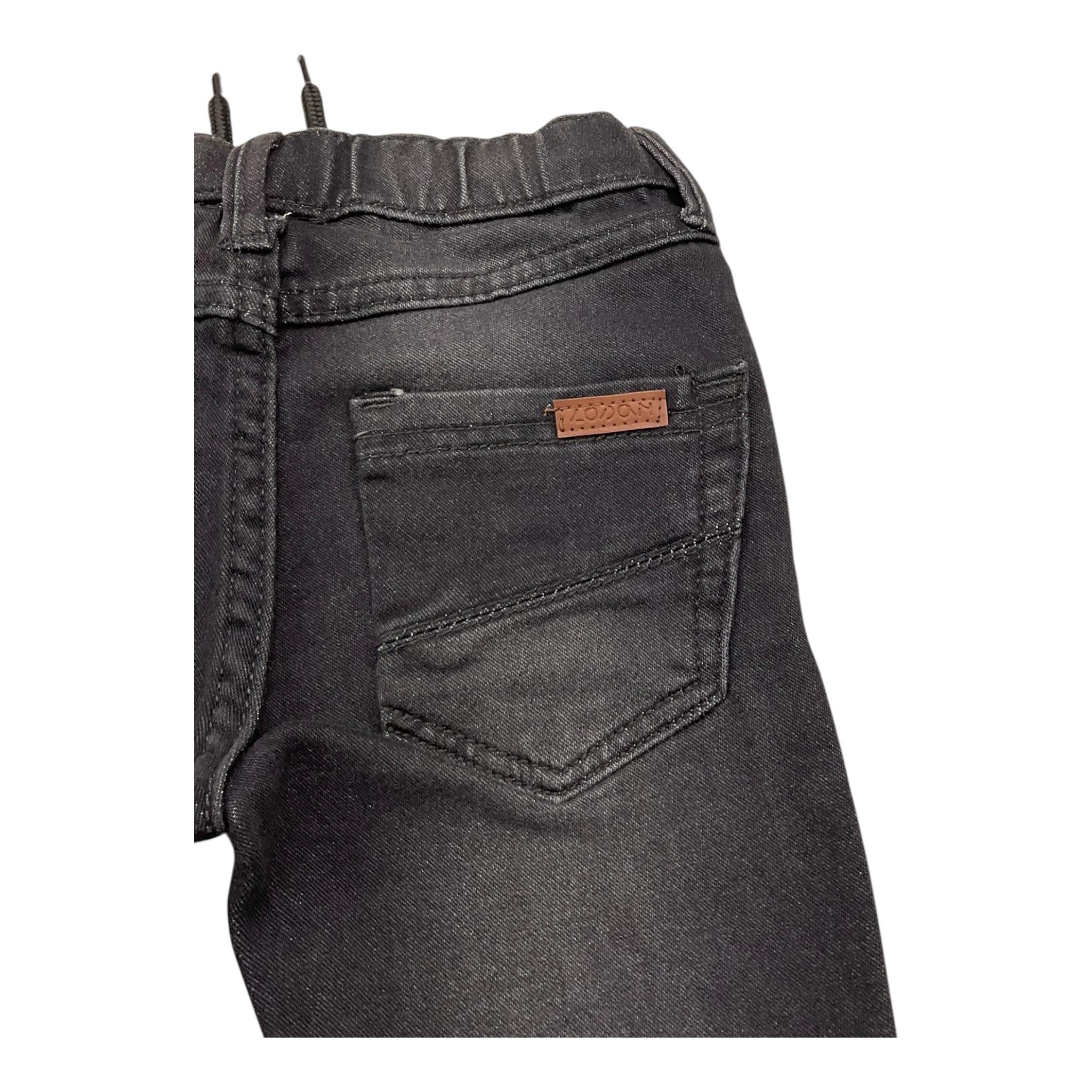 LOSAN pantalone tinta unita con elastico in vita Nero per Neonato 227664AL NERO LOSAN