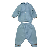MARLU' completo 2pz maglia-pantalone Azzurro per Neonato IB6750 AZZURRO MARLU'